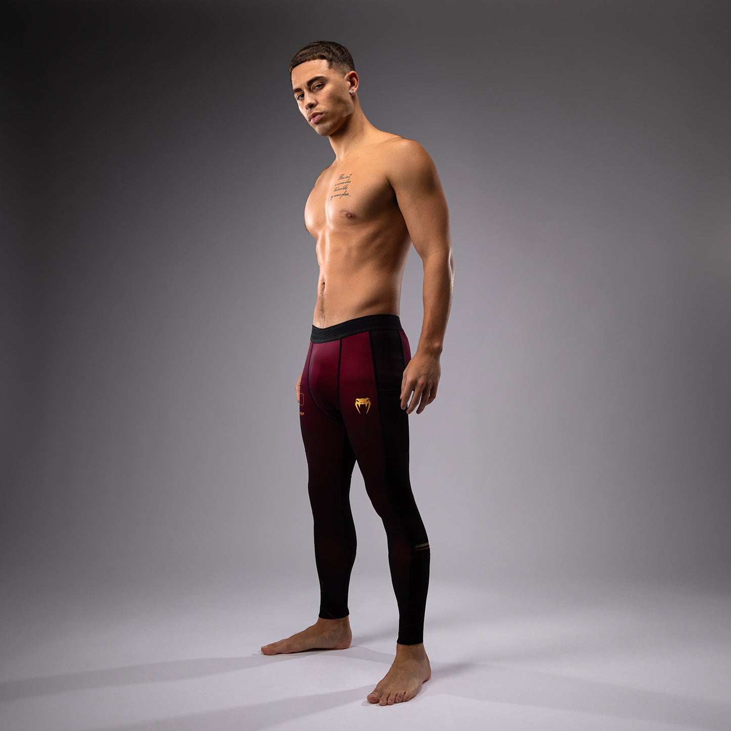 Venum Tactical XT Pantaloni a compressione - nero/bordeaux/oro