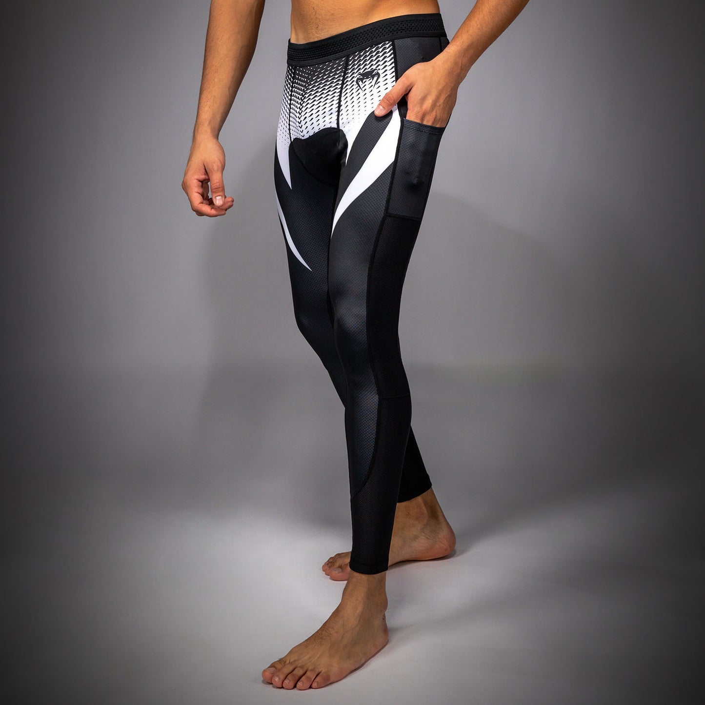 Venum No Gi Pantaloni aderenti - Nero/Bianco