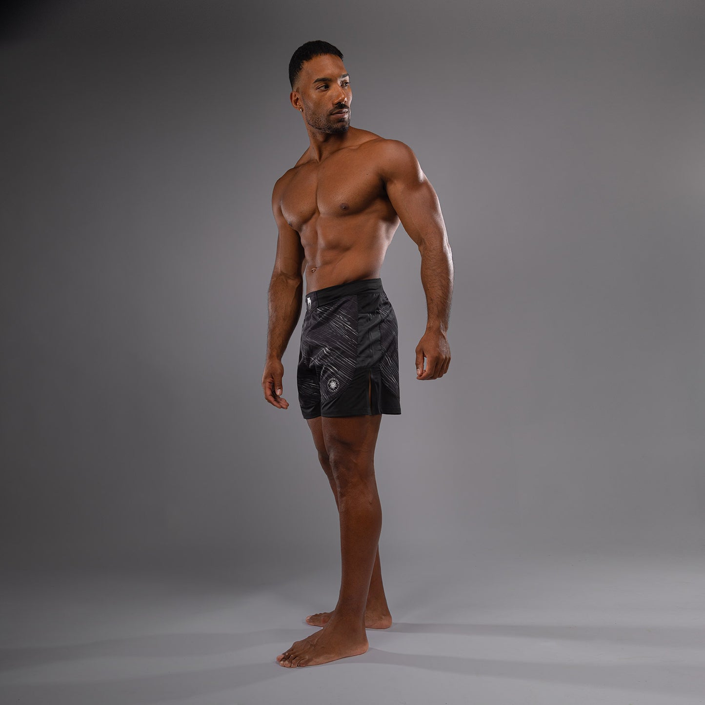 Venum Rapid Light Pantaloncini da combattimento - Nero/Grigio Tempesta