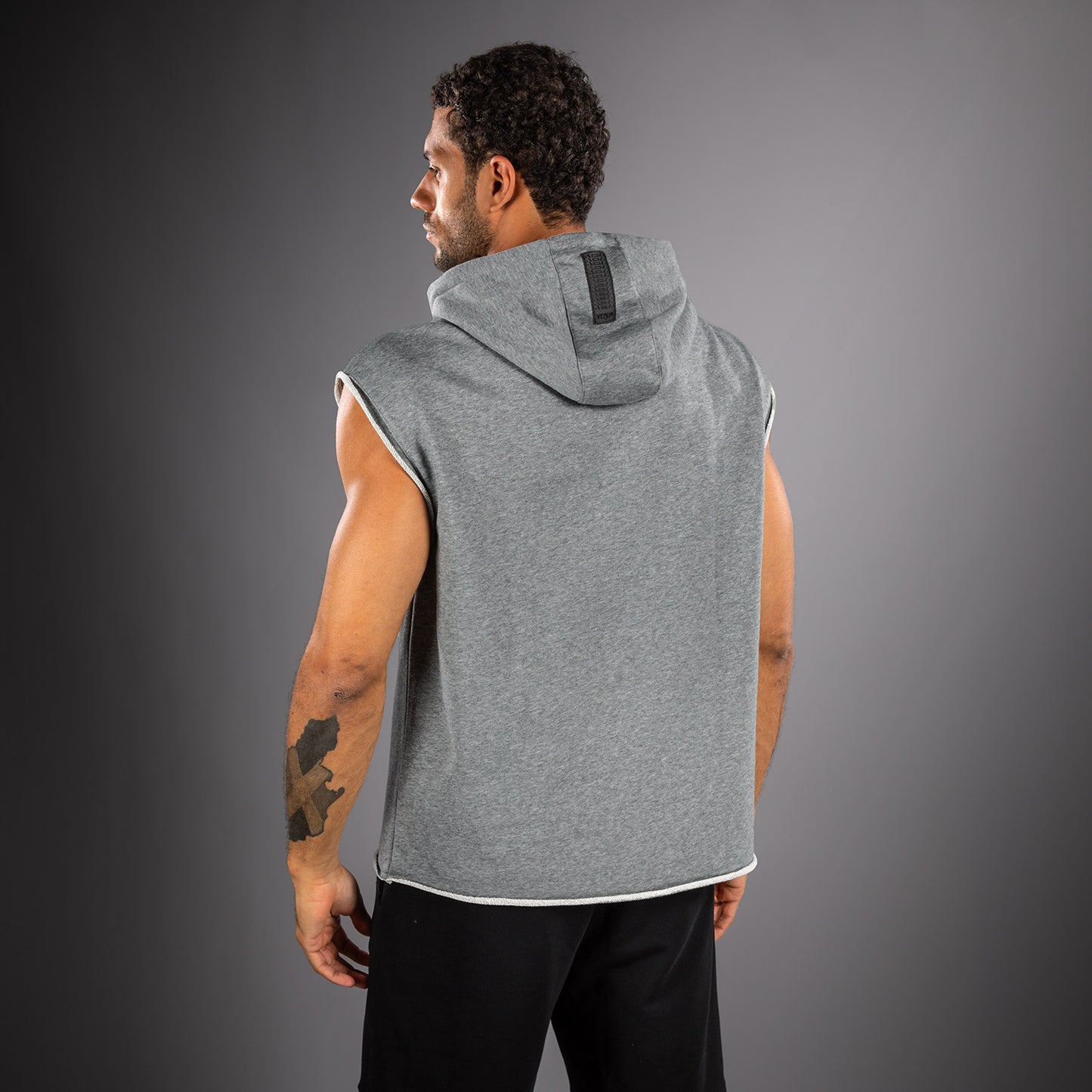 Venum Muay Thai VT Felpa con Cappuccio Senza Maniche – Grigio Mélange