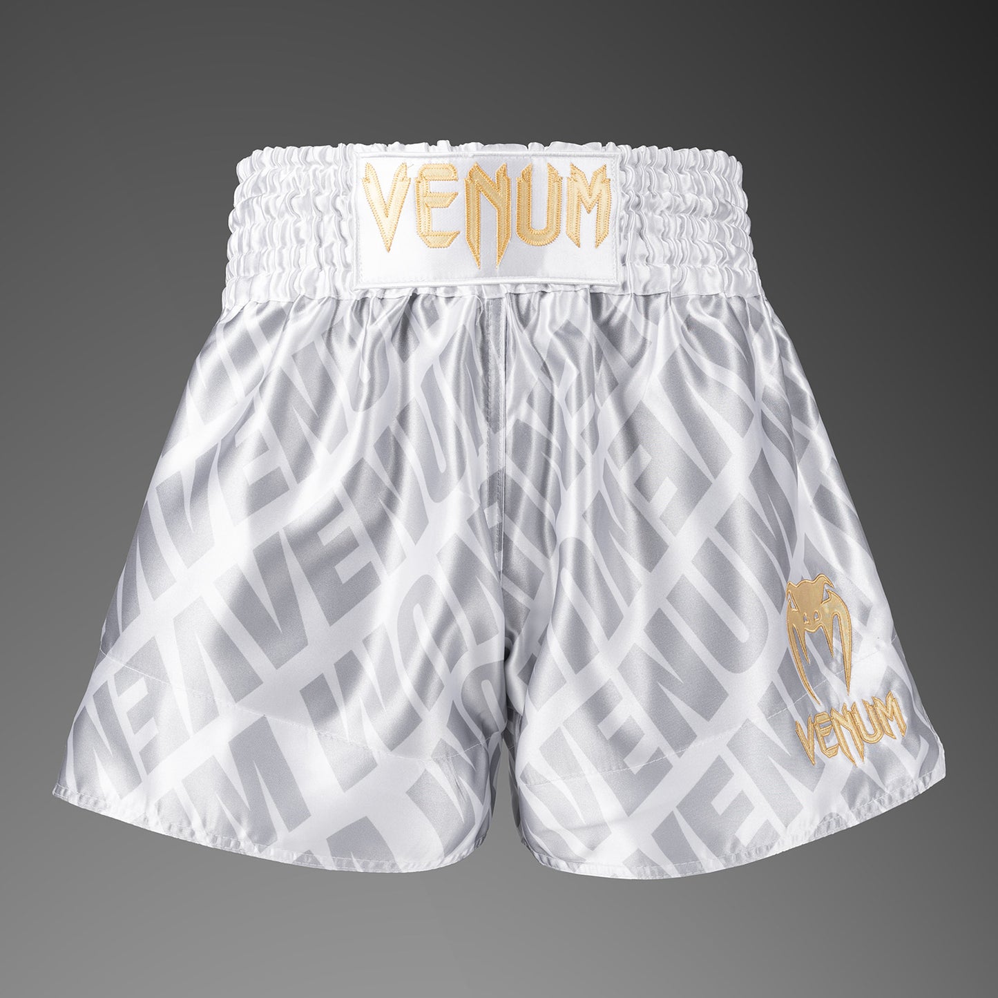 Venum Contender XT Pantaloncini Muay Thai – Bianco/Argento