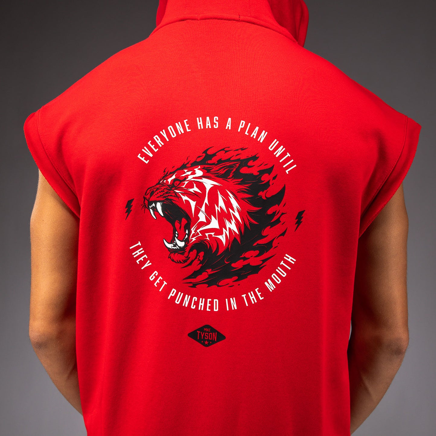 Venum x Mike Tyson Tiger Felpa senza maniche - Rosso intenso/Nero profondo