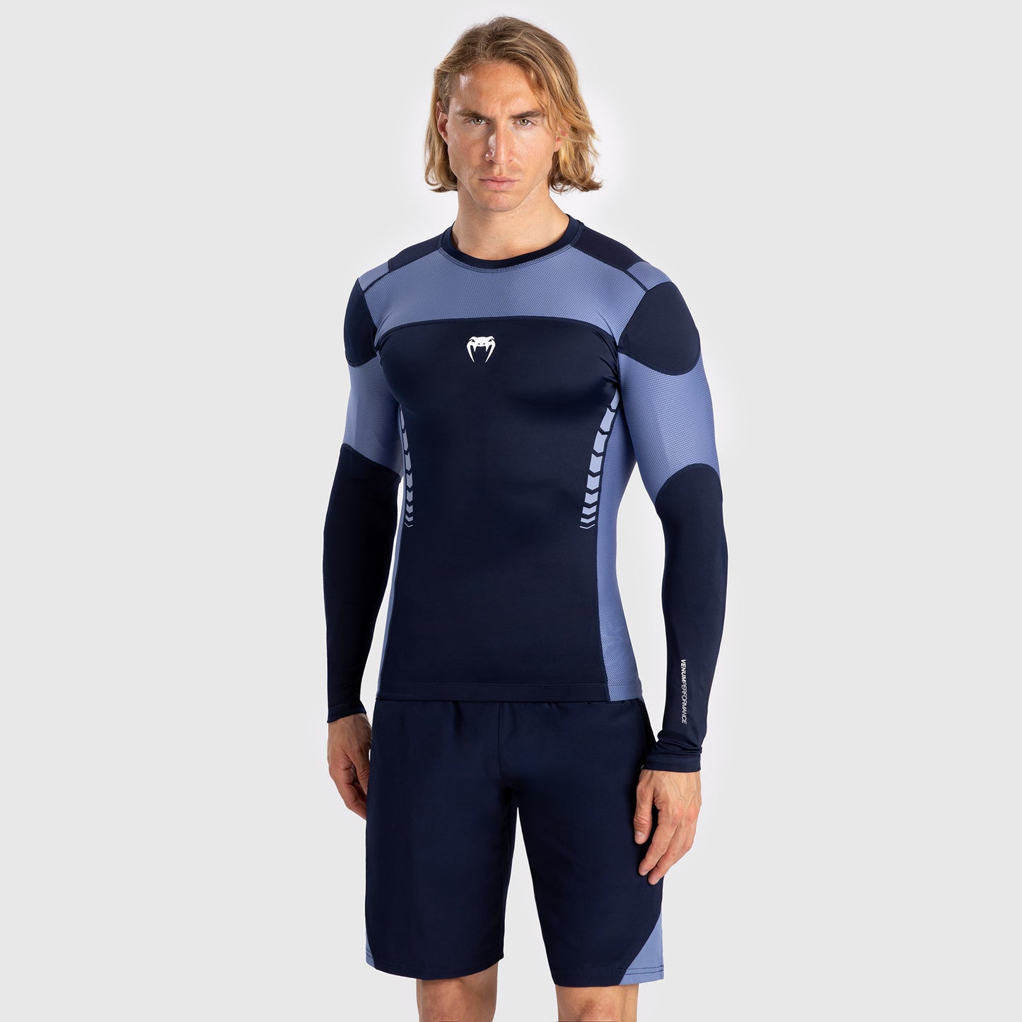 Venum Tempest Rashguard a maniche lunghe - Blu Navy/Blu