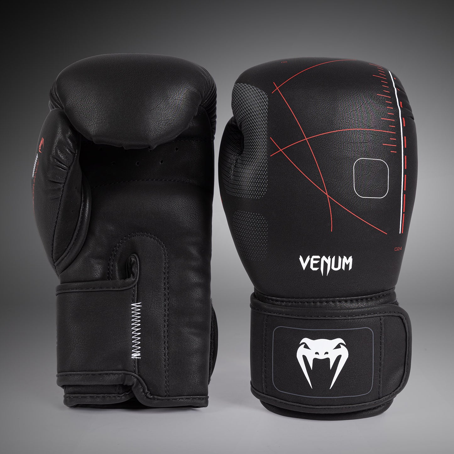 Venum Tactical XT Guantoni da boxe - Nero/Rosso fuoco