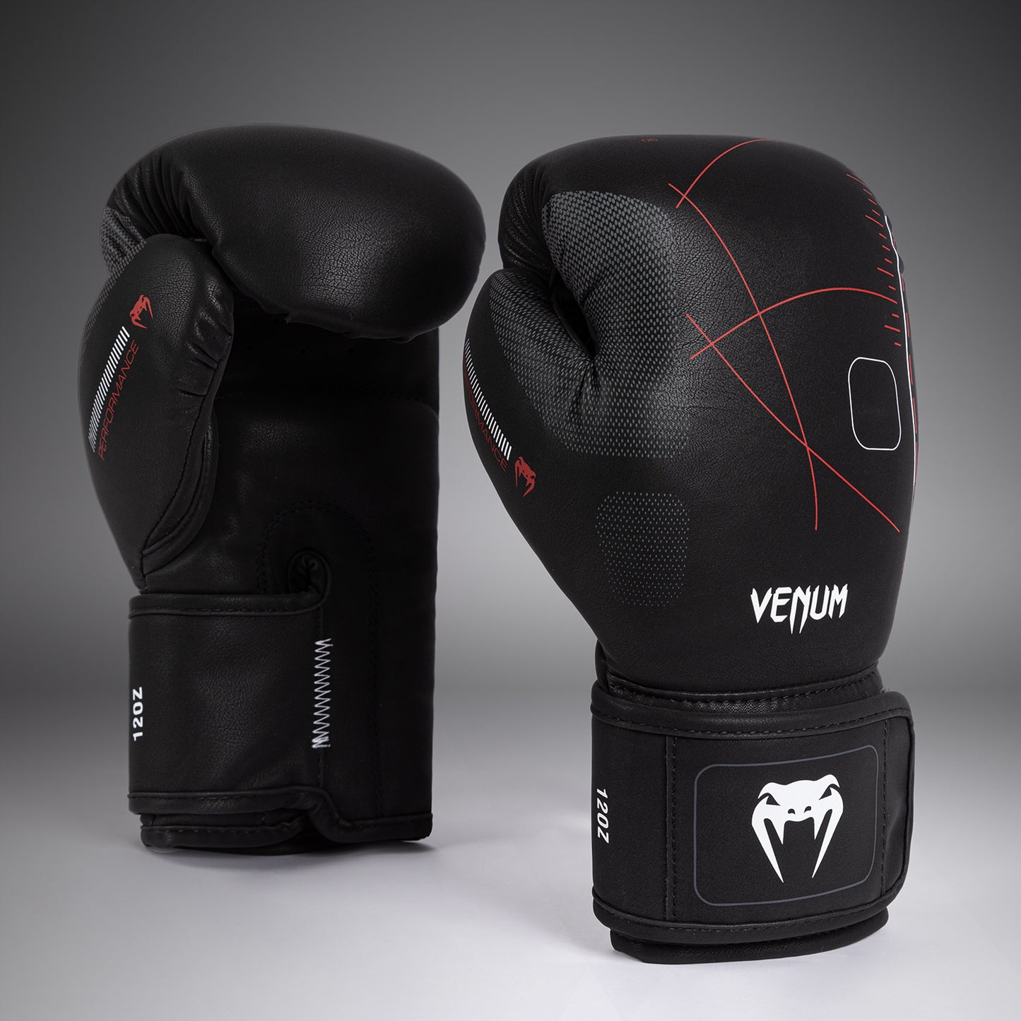 Venum Tactical XT Guantoni da boxe - Nero/Rosso fuoco