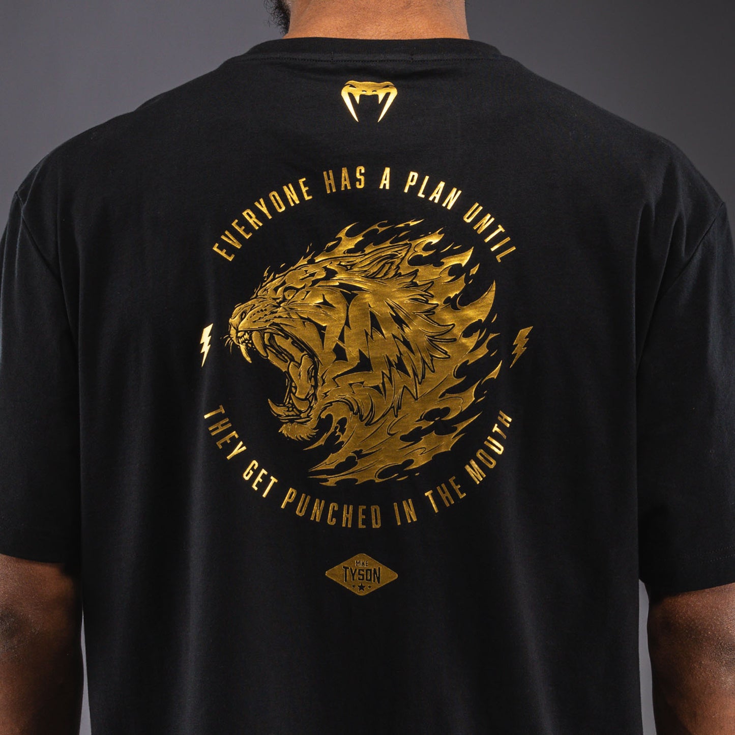 Venum x Mike Tyson Tiger Maglietta - Nero/Oro