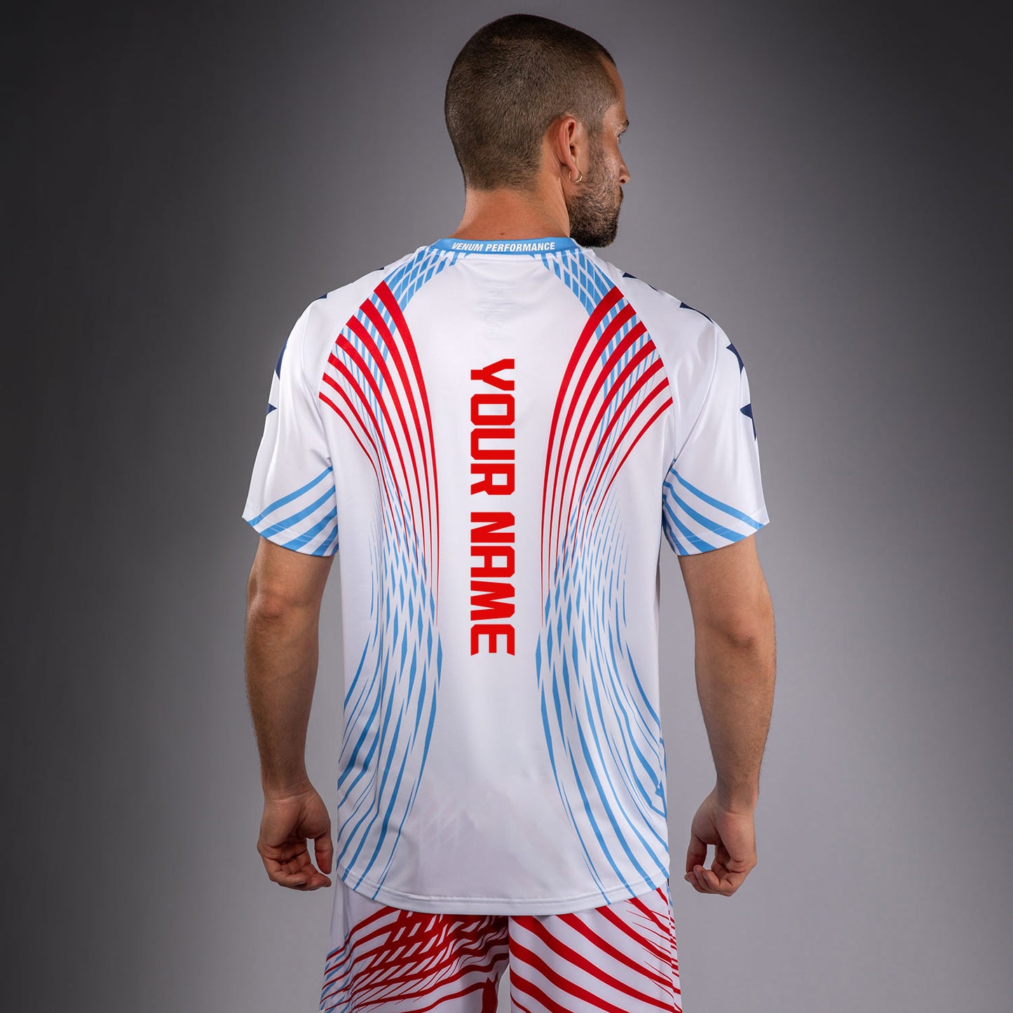 Official UFC Freedom 250 by Venum Personalizzato Authentic Fight Night Maglia Walkout da uomo - Bianco