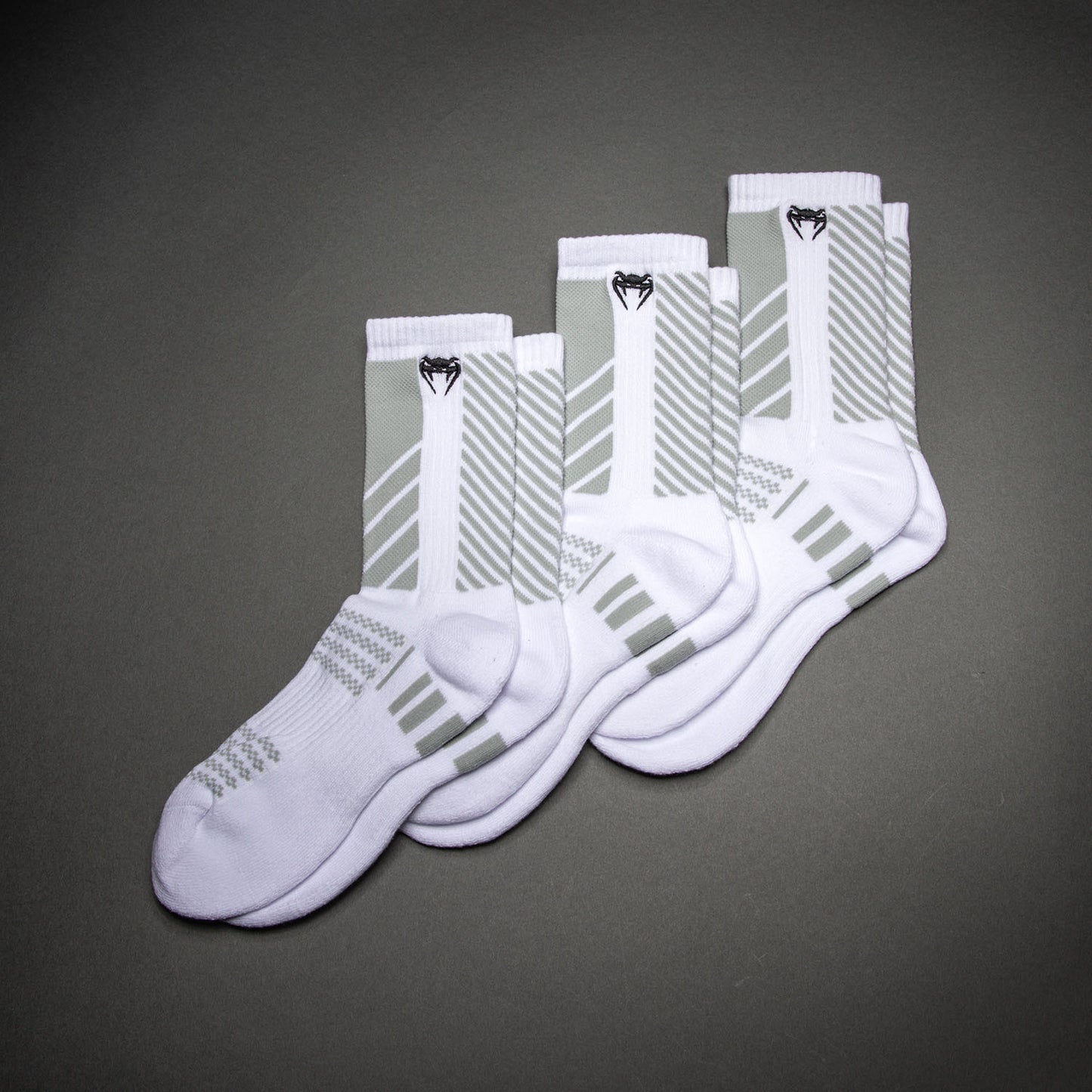 Venum Vector Calze 3 Pezzi - Bianco/Grigio