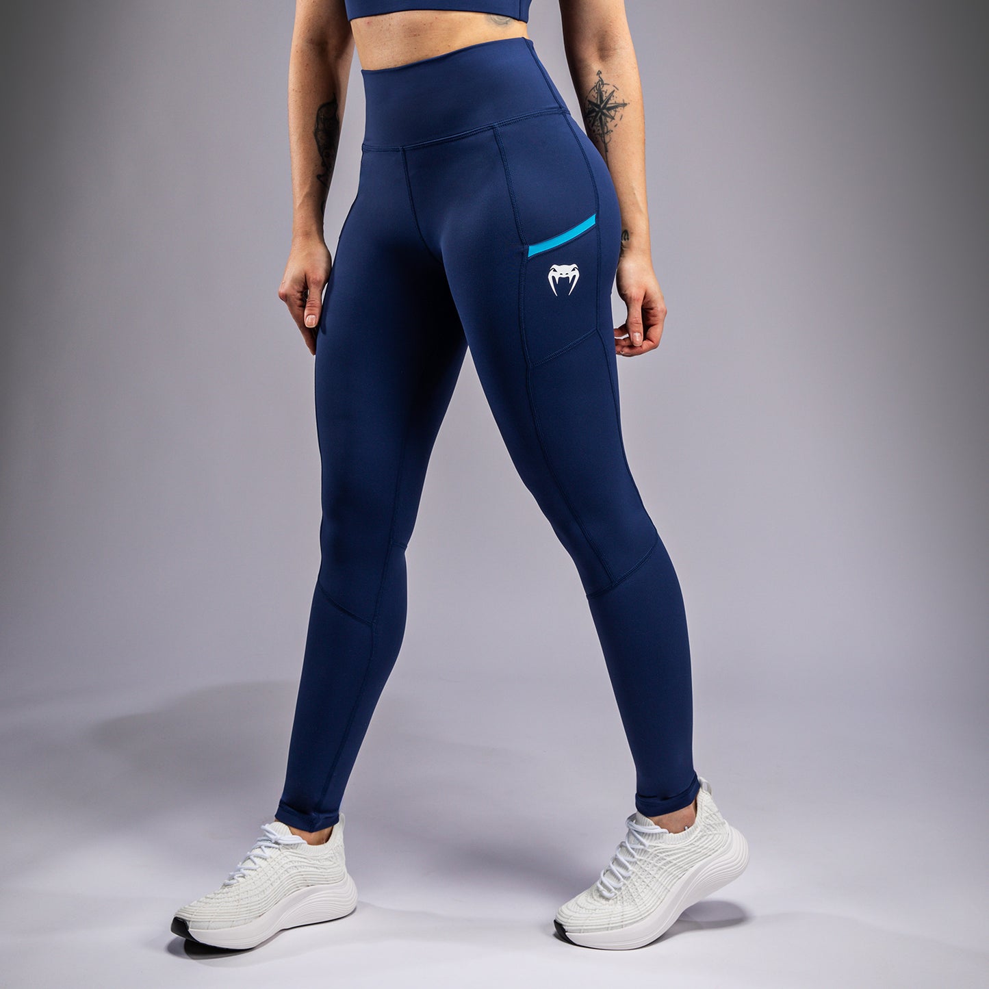 Venum x Top Rank Original Leggings Lunghi da Donna - Blu Navy