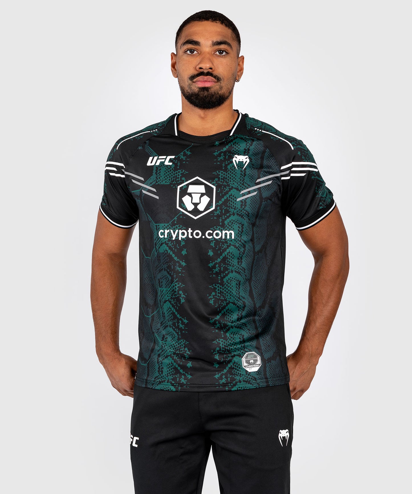 UFC Adrenaline by Venum Authentic Fight Night Maglia da Uomo - Emerald Edition - Verde/Nero