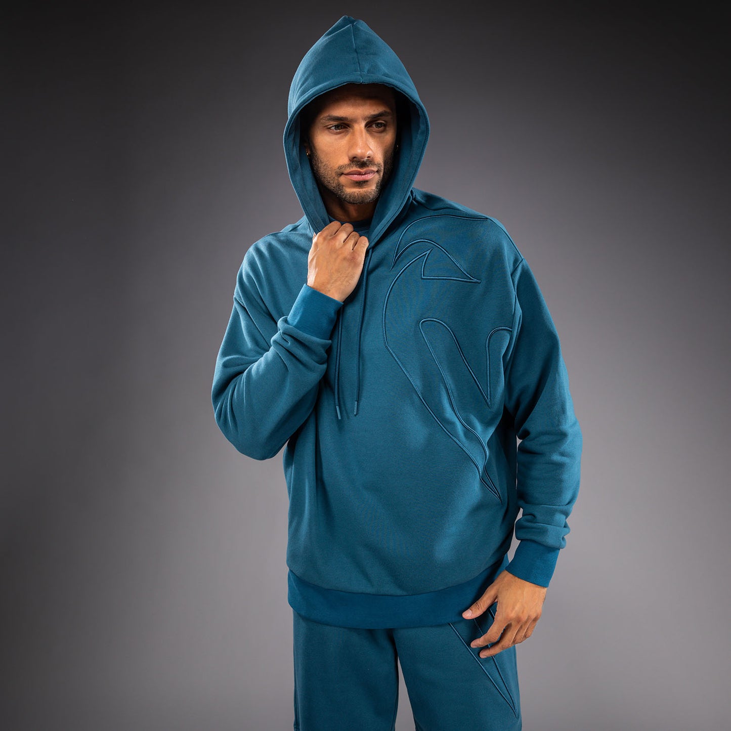 Venum Giant 3D Felpa con Cappuccio - Blu Oceano
