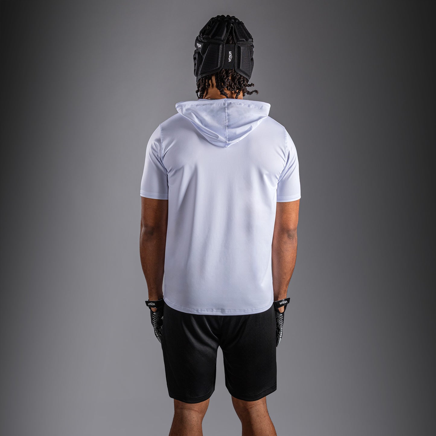Venum Elite Felpa Dry-Tech a Maniche Corte - Bianco