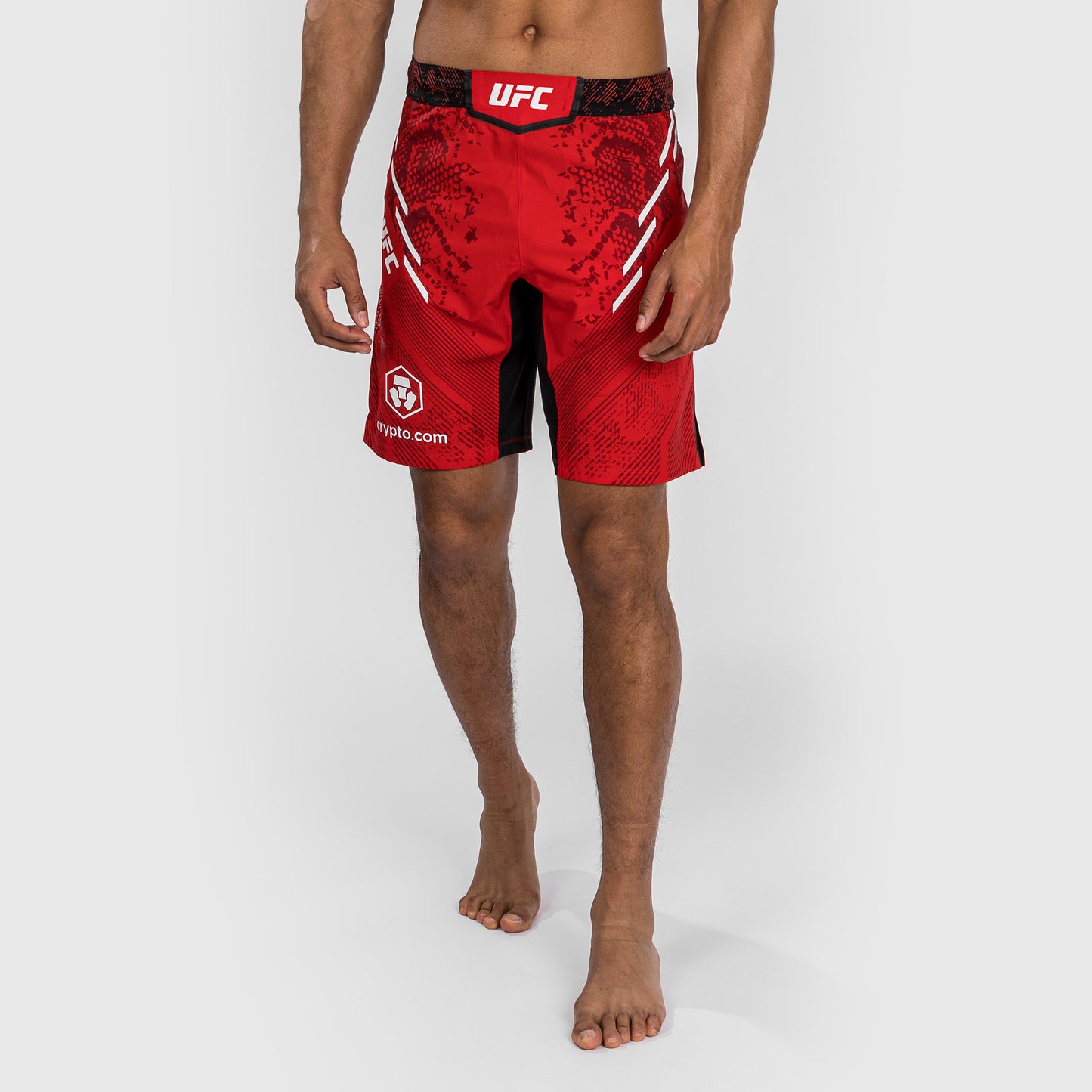 Pantaloncini da combattimento UFC Adrenaline by Venum personalizzati Authentic Fight Night - Uomo - Taglio lungo - Rosso