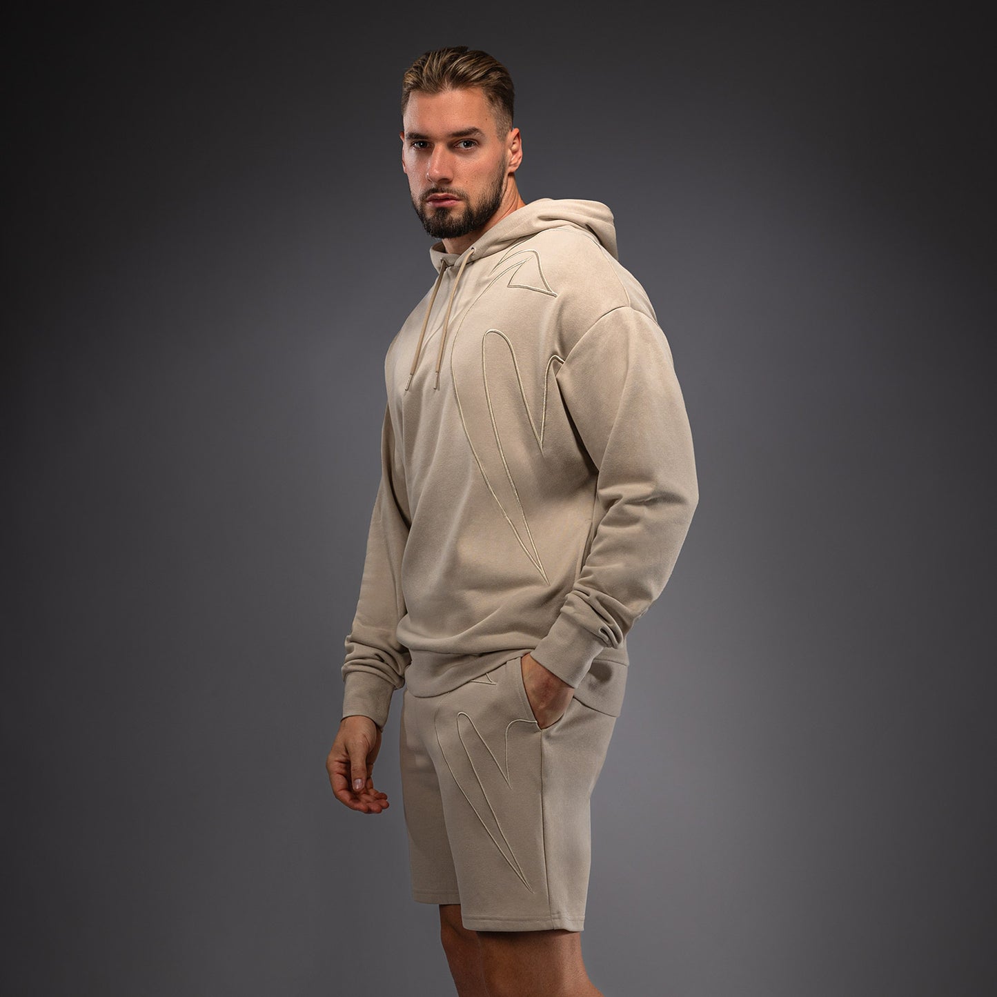 Venum Giant 3D Felpa con Cappuccio – Beige Chiaro