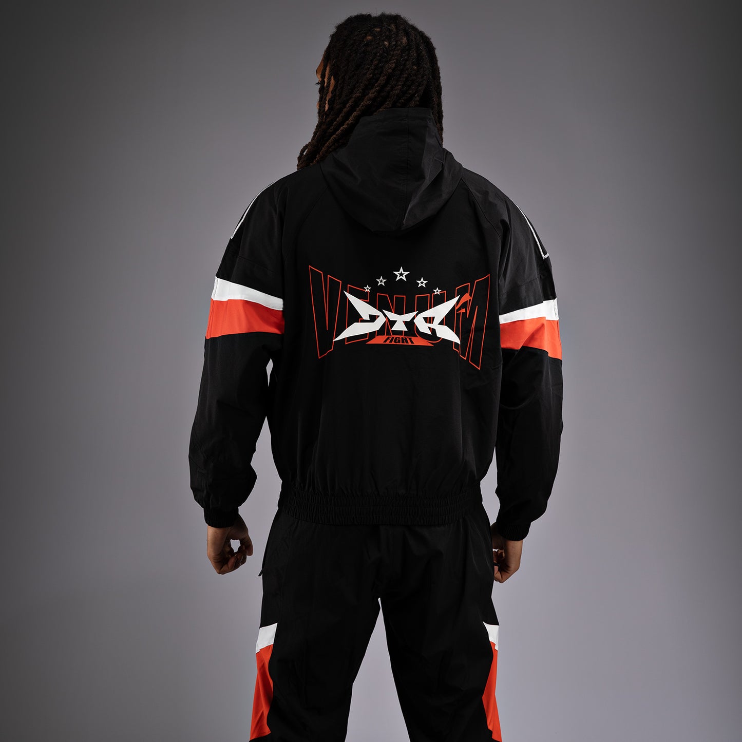 Venum x DTR Fight Attack 90 Giacca Tuta - Nero/Arancio