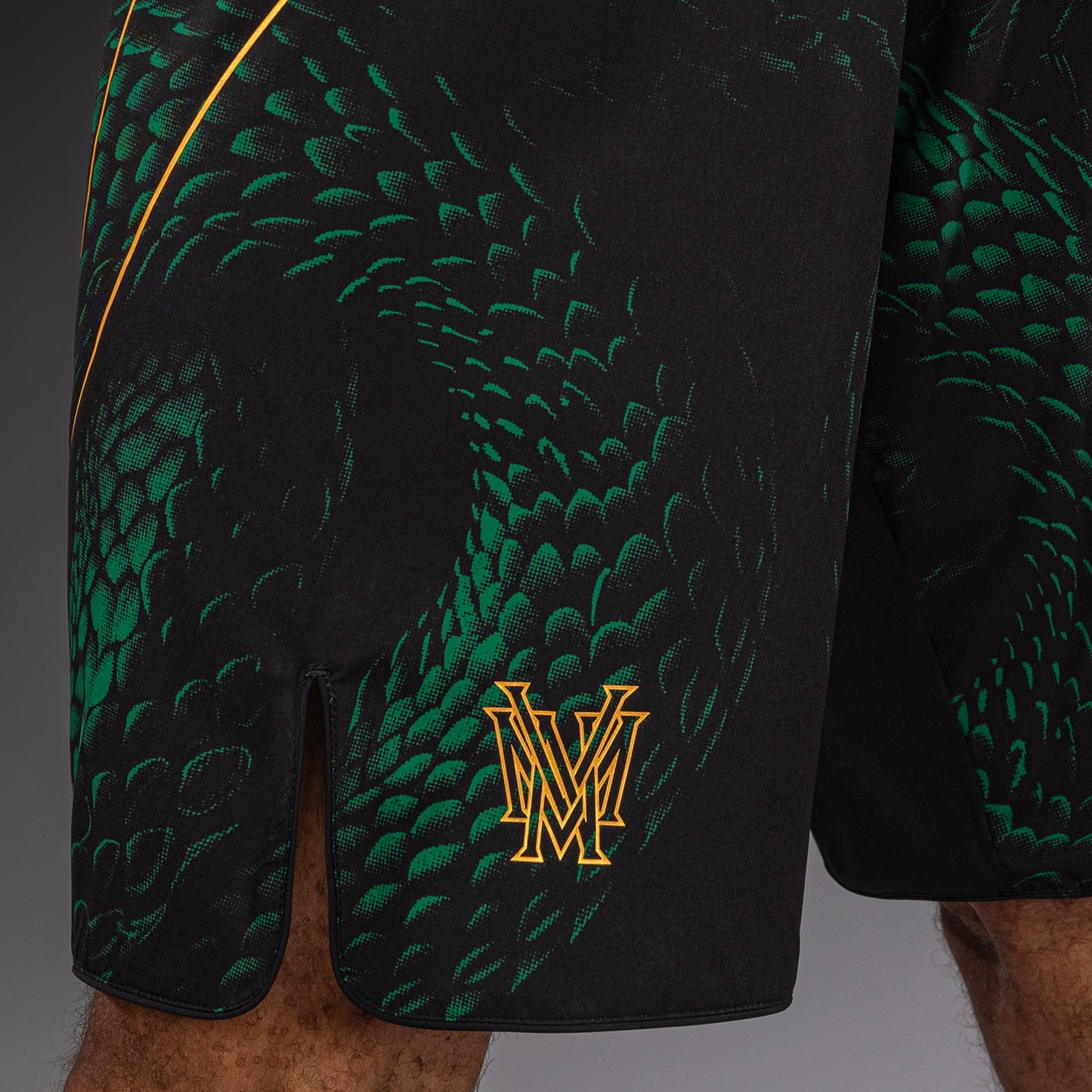 Venum Matupa Pantaloncini da Combattimento - Nero/Verde/Oro