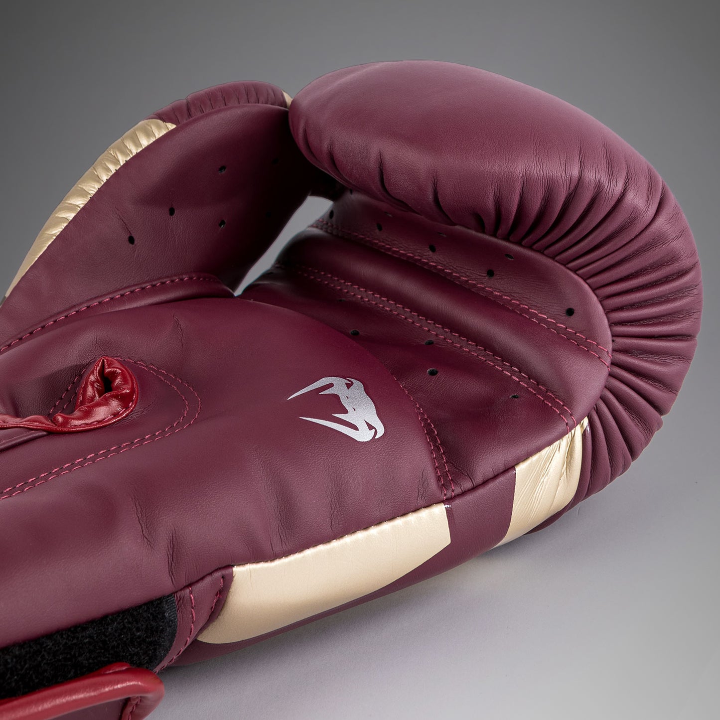 Venum Elite Guantoni da Boxe - Borgogna/Oro
