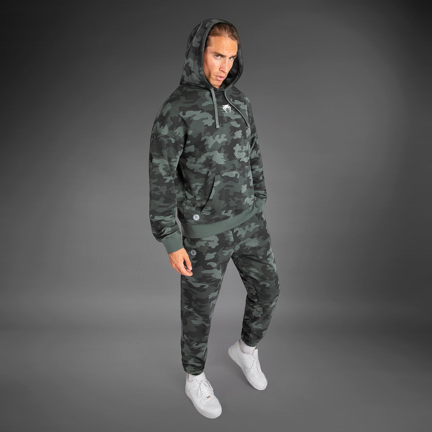 Venum Vortex XL Felpa con cappuccio da Uomo - Camo Kaki