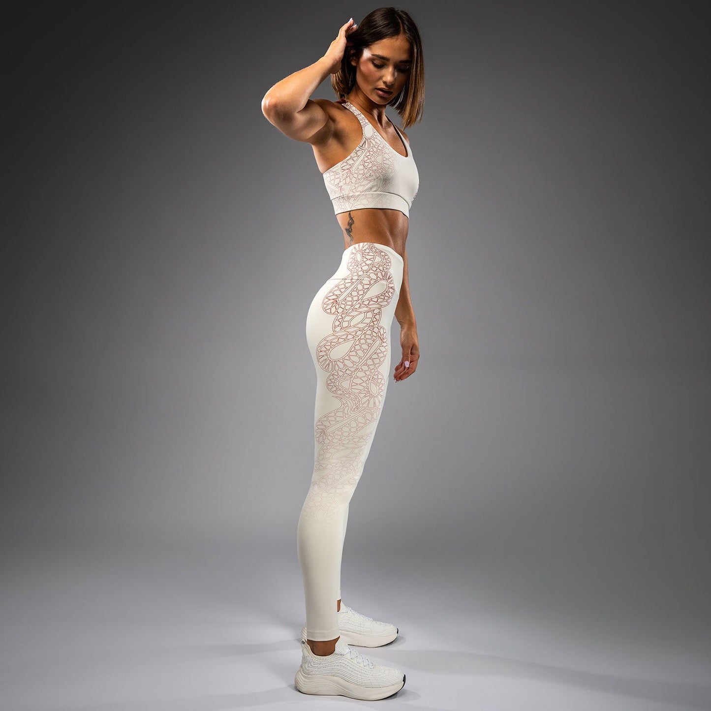 Venum Serpenti Leggings Donna – Avorio/Bordeaux