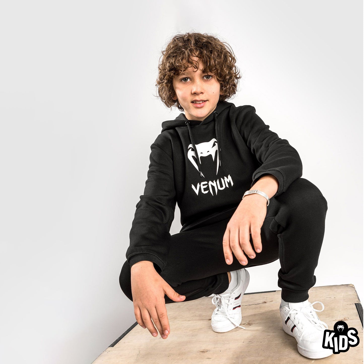 Venum Classic Felpa con Cappuccio Per Bambini - Nero
