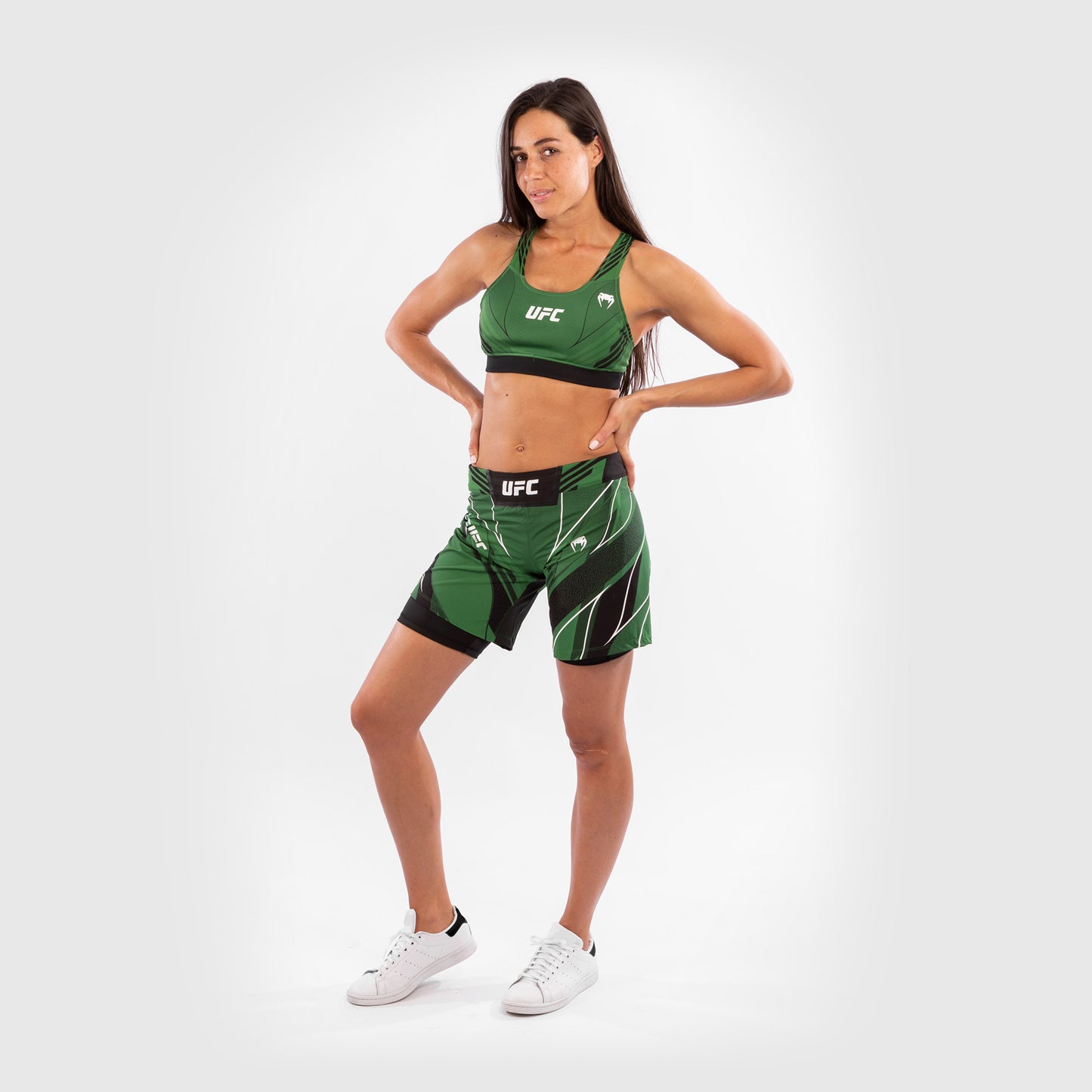 Fightshorts Donna UFC Venum Authentic Fight Night - Vestibilità Lunga - Verde