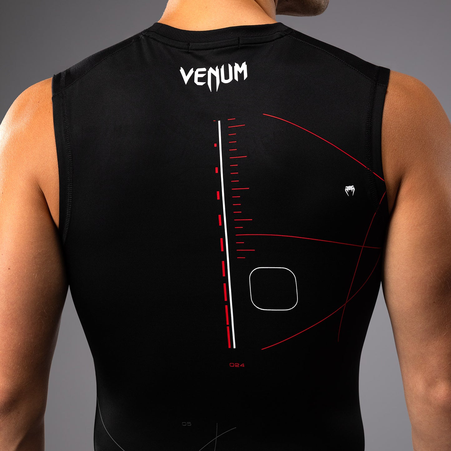 Venum Tactical XT Rashguard senza maniche - Nero/Rosso Fuoco