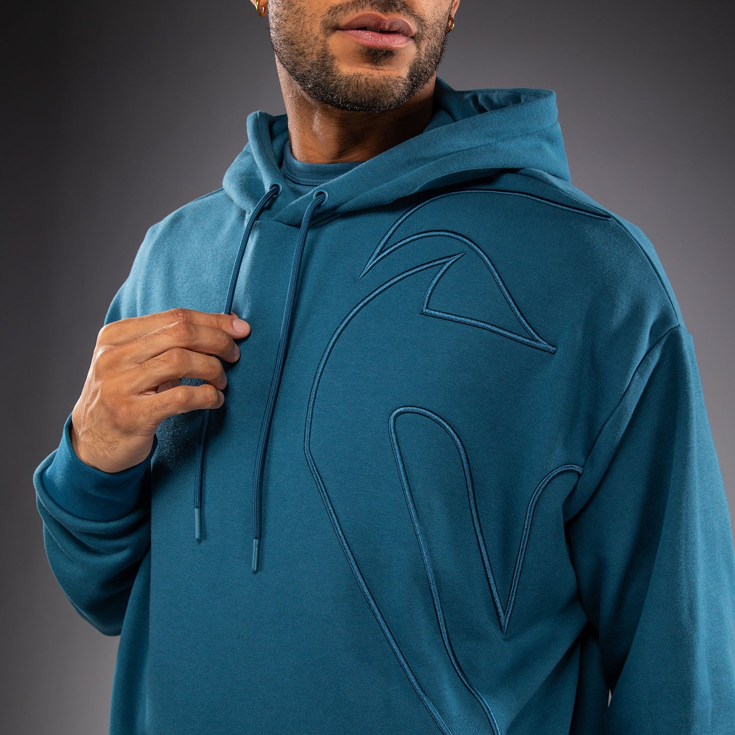 Venum Giant 3D Felpa con Cappuccio - Blu Oceano