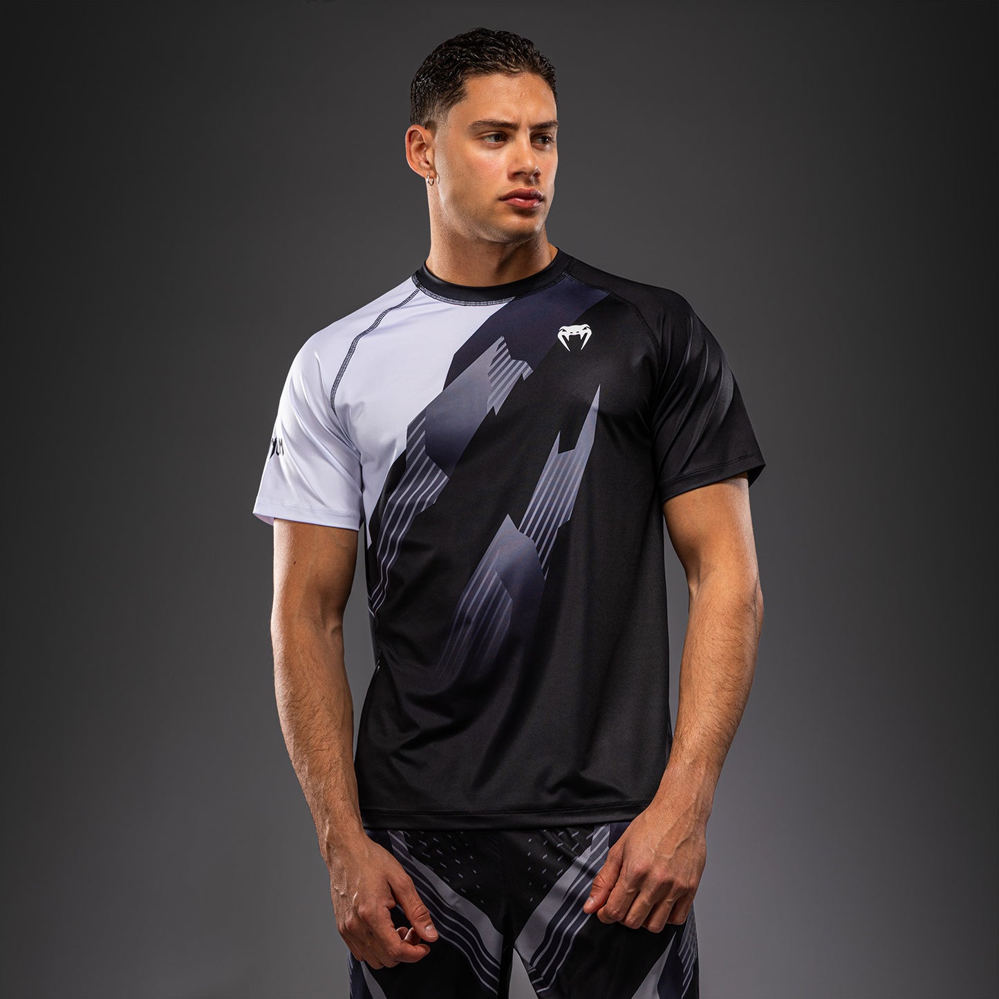 Venum No-Gi 6.0 Maglietta Dry Tech - Nero/Bianco