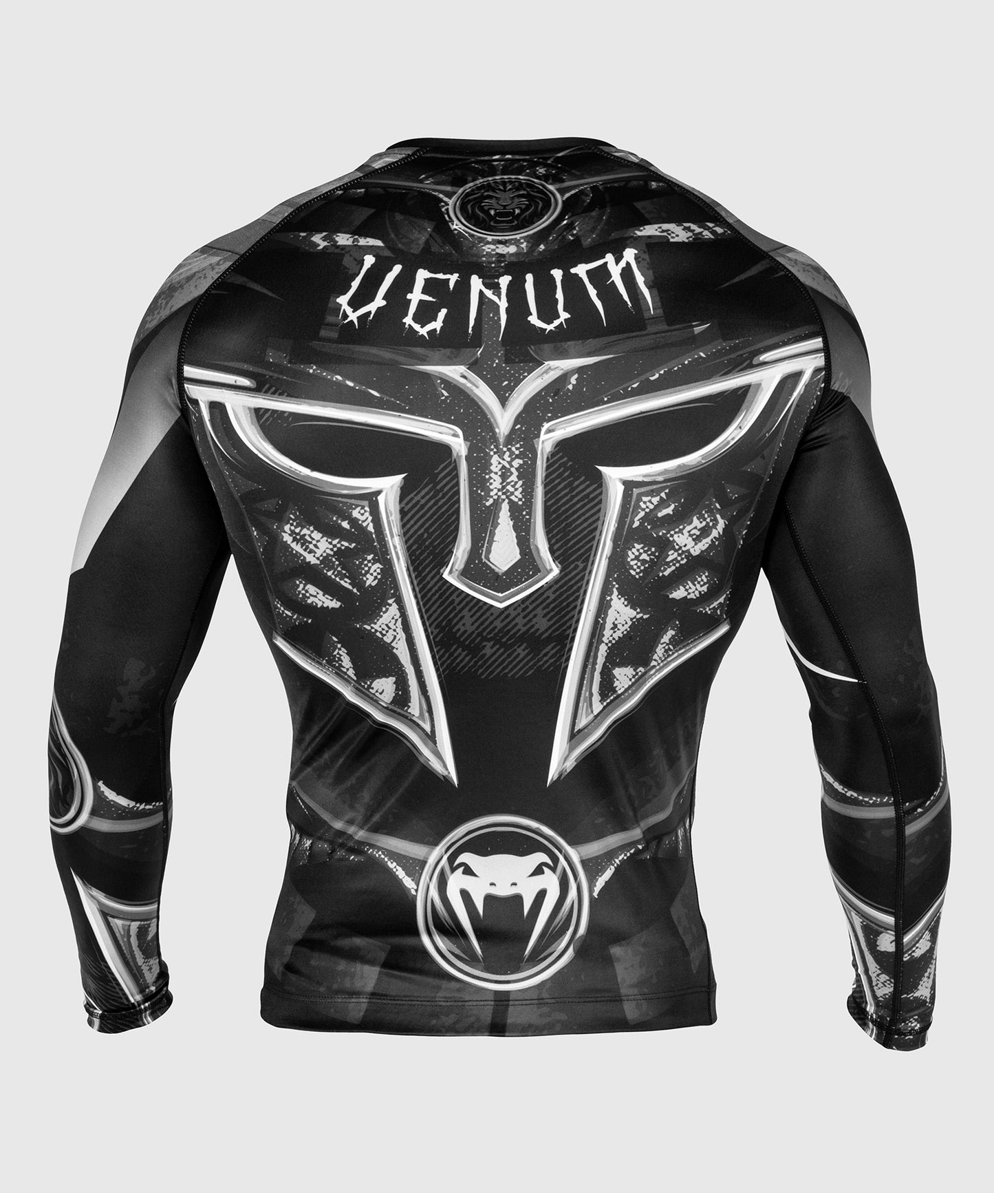 Rashguard Venum Gladiator 3.0 - Nera/Bianca - Maniche lunghe