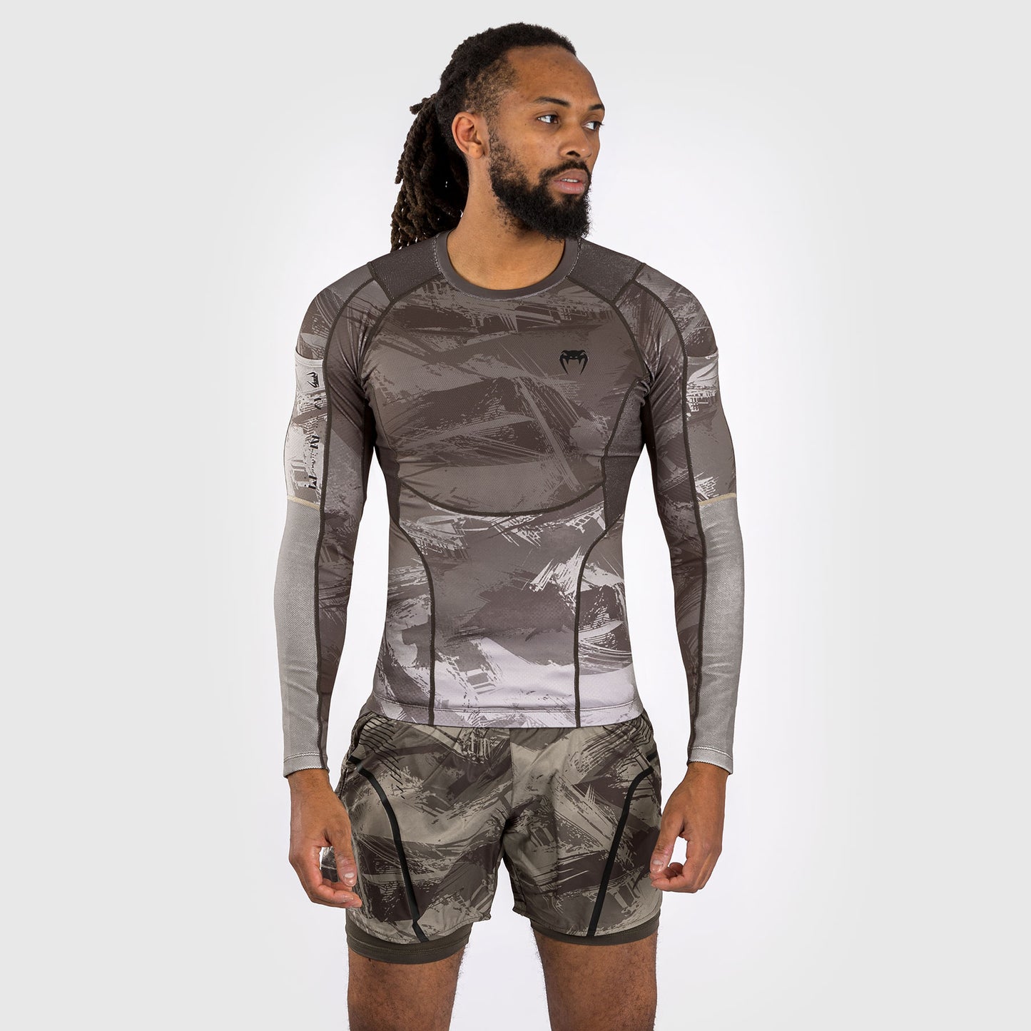 Venum Electron 3.0 Rashguard a maniche longhe - Sabbia