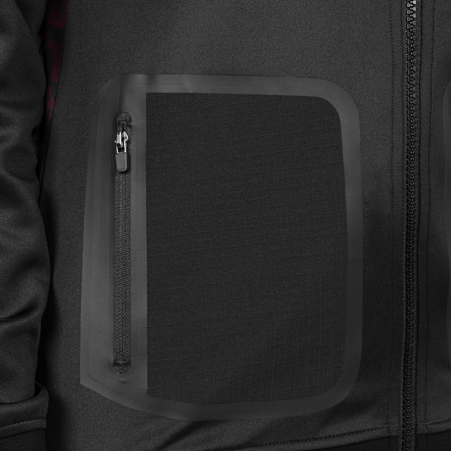 UFC Venum Performance Institute 2.0 Felpa con Cappuccio da Donna - Nero/Rosso