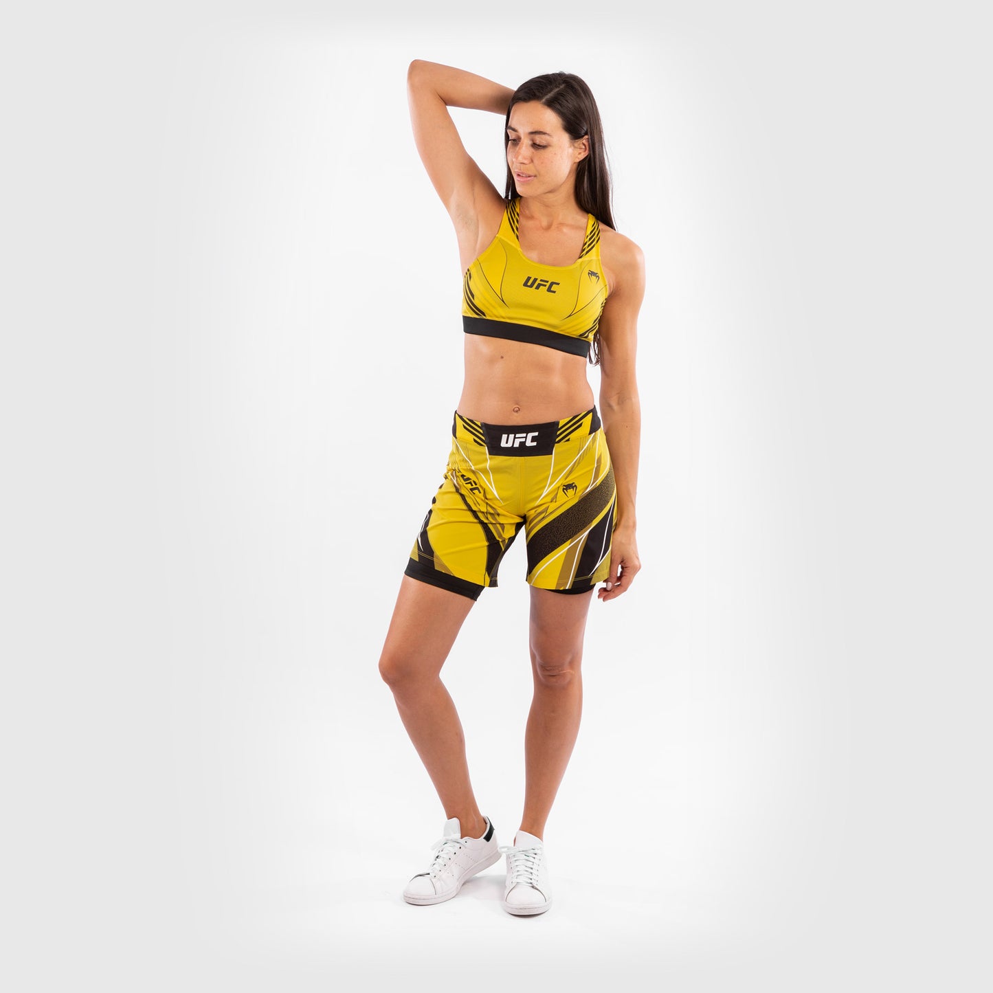 Fightshorts Donna UFC Venum Authentic Fight Night - Vestibilità Lunga - Giallo