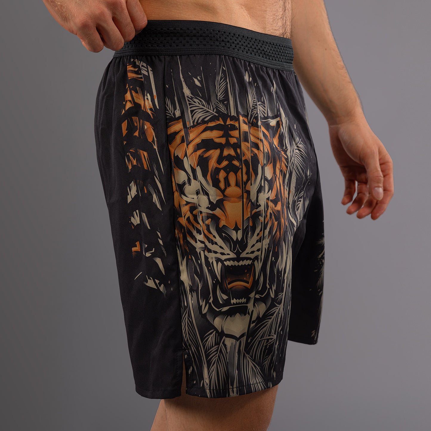 Venum Tiger Pantaloni da Allenamento Uomo - Nero/Arancione Neon