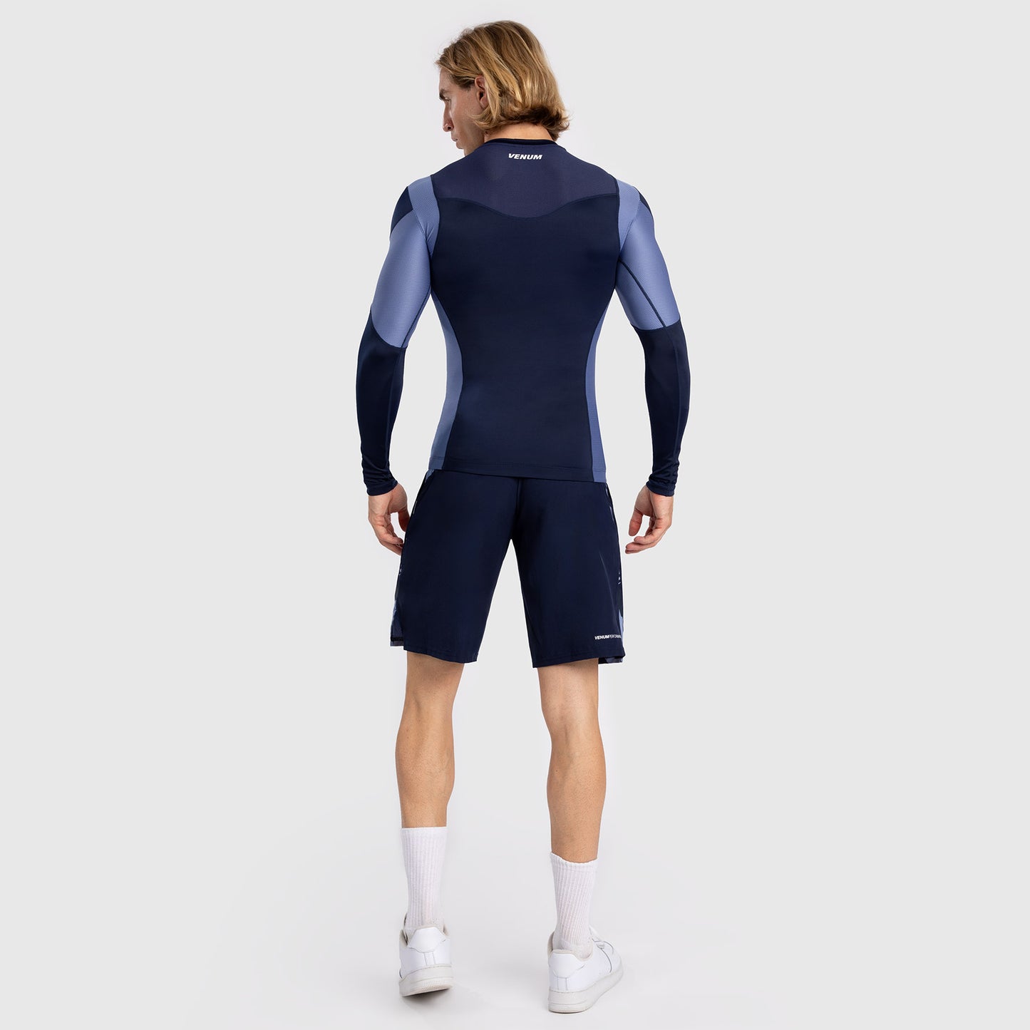Venum Tempest Rashguard a maniche lunghe - Blu Navy/Blu