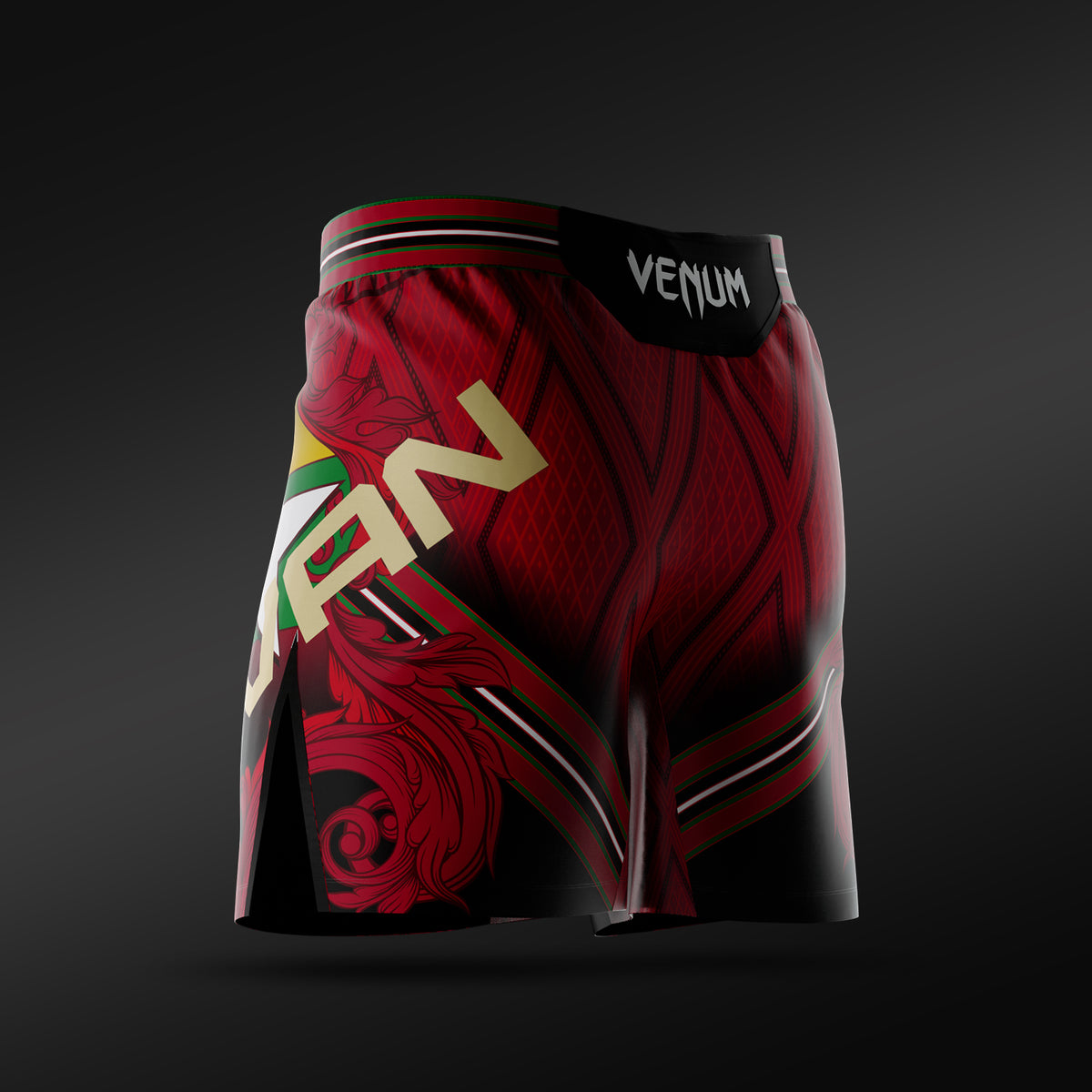UFC Adrenaline Unrivaled by Venum Pantaloncini da combattimento uomo vestibilità corta Josh Van - Rosso