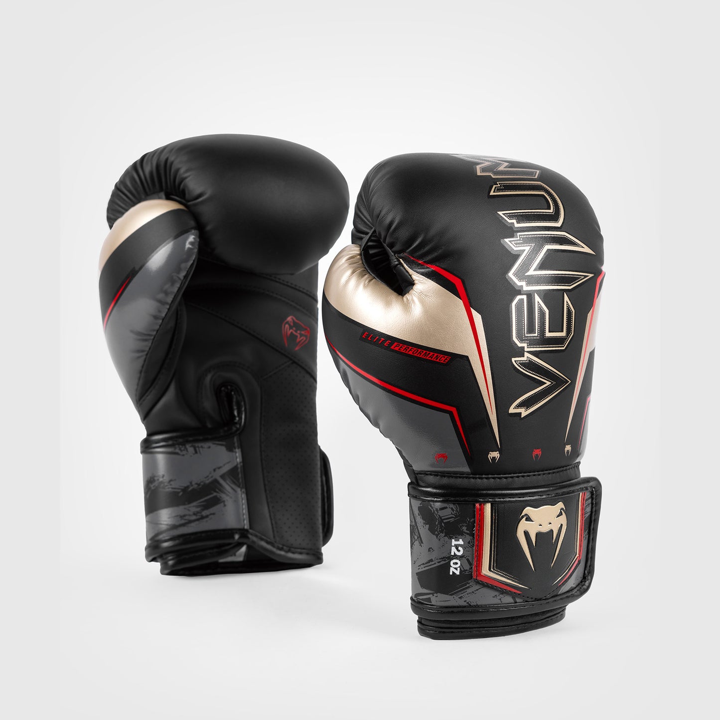 Venum Elite Evo Guanti da Boxe - Nero/Oro/Rosso