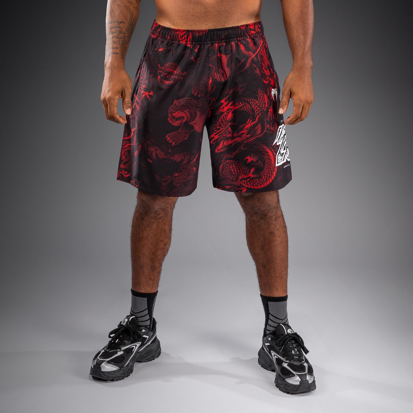 Venum 20th Anniversary Pantaloncini da Allenamento - Nero/Rosso