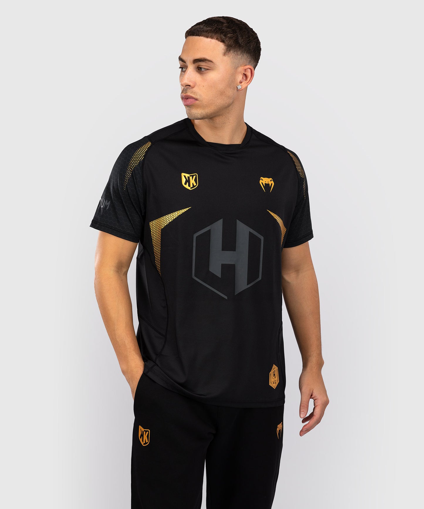 FK x Venum Hexagone MMA Maglietta  - Nero/Oro