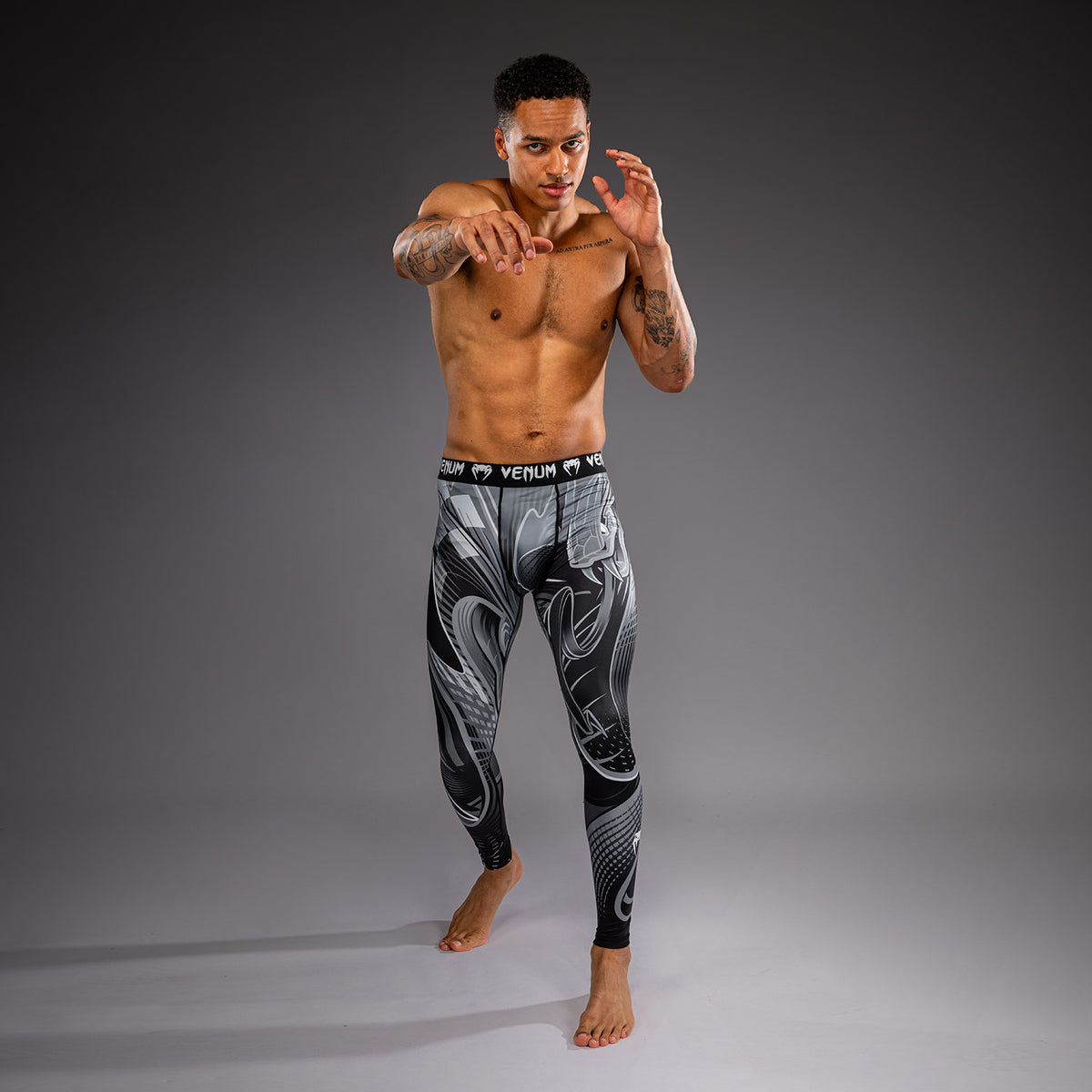 Venum Crimson Viper 2.0 Leggings a compressione - Nero/Grigio