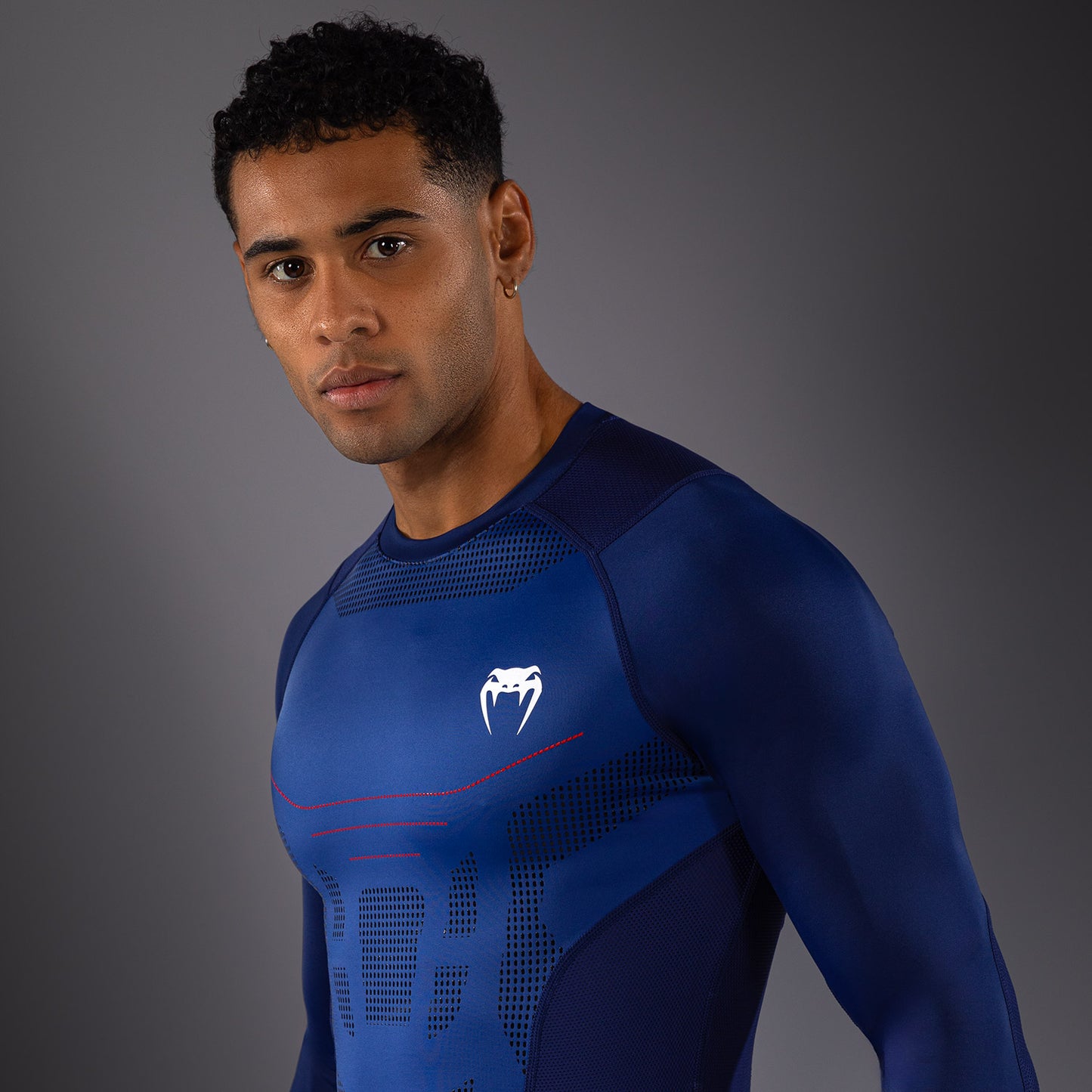 Venum Technical 3.0 Rashguard a Maniche Lunghe - Blu Notte