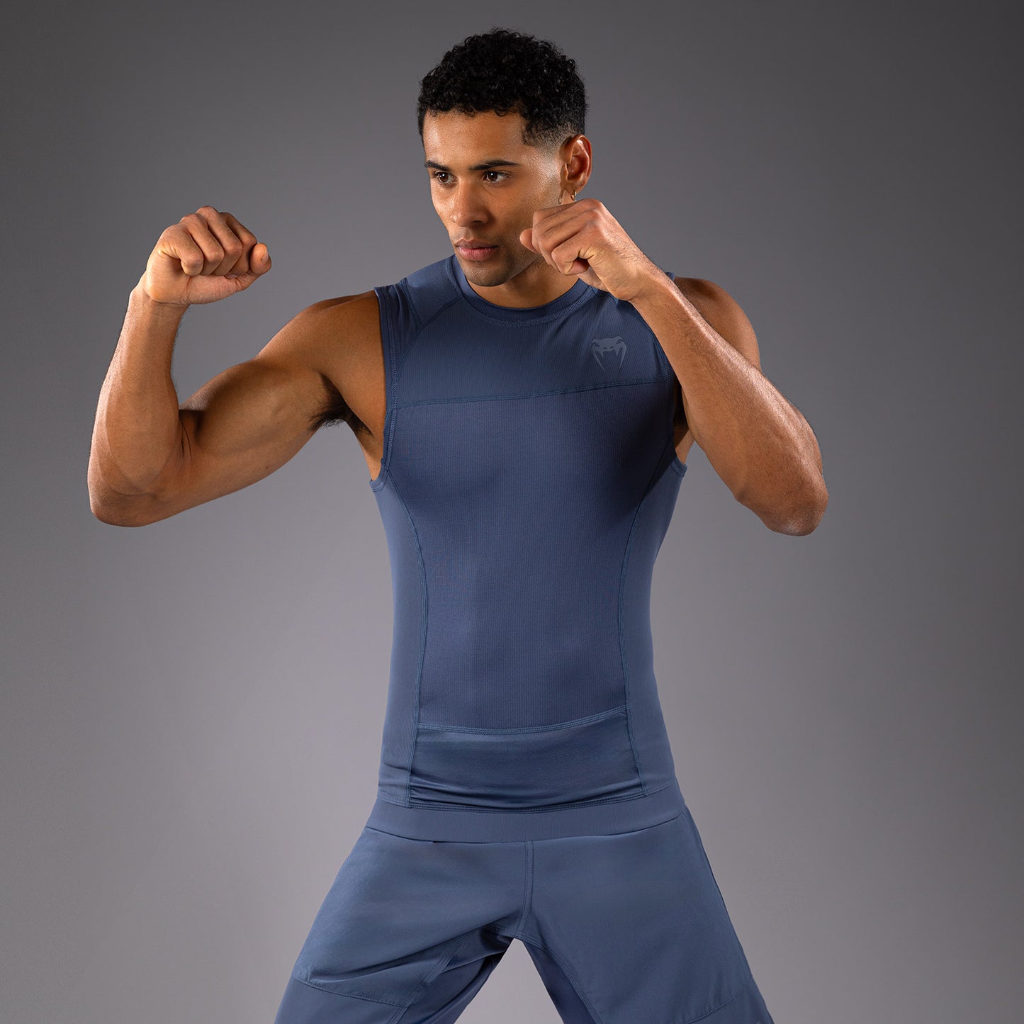 Venum G-Fit Air Rashguard Senza Maniche - Blu Nebbioso