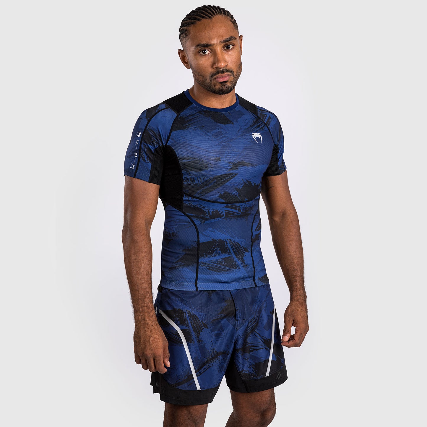 Venum Electron 3.0  Rashguard a manica corta - Blu navy