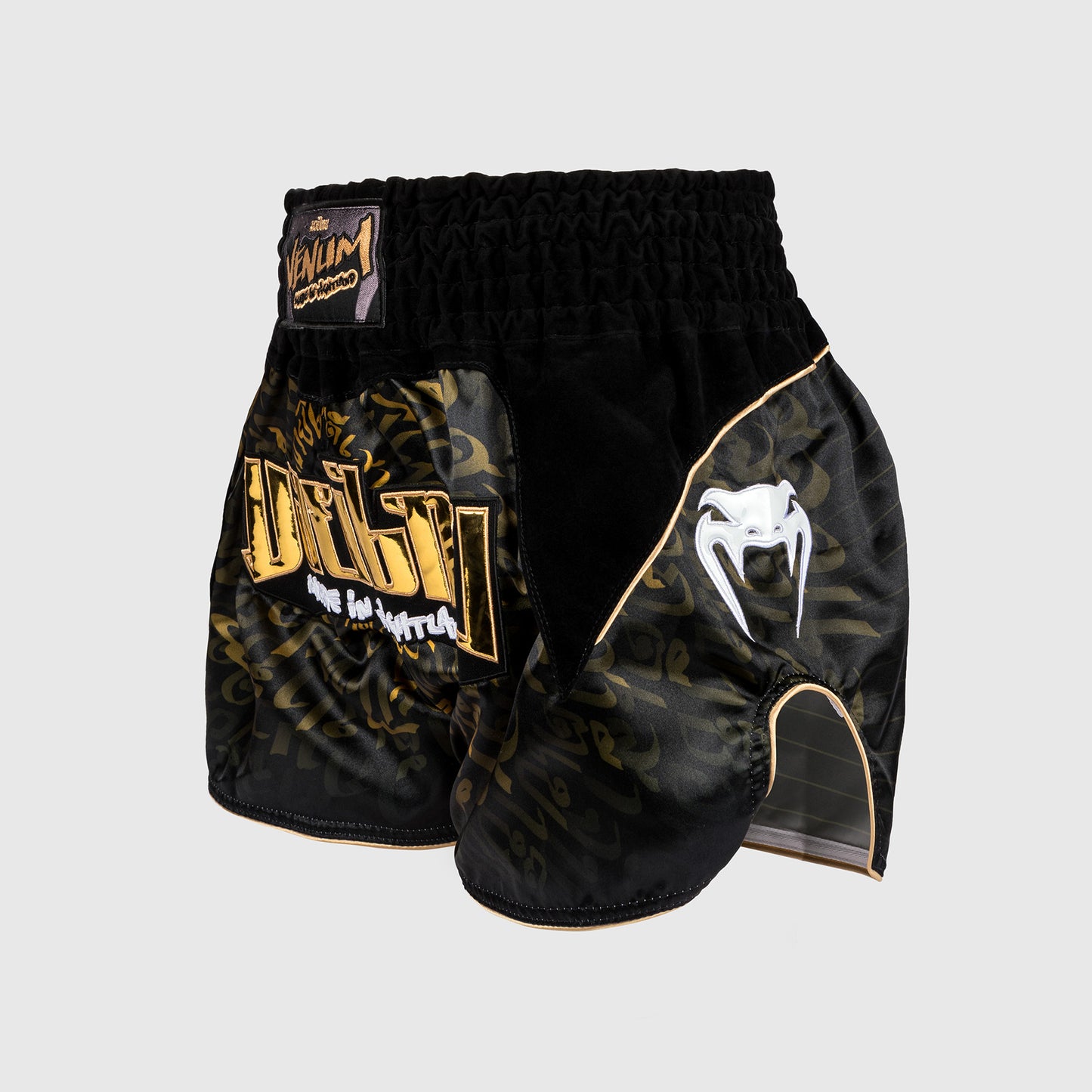 Venum Attack Pantaloncini da Muay Thai - Nero/Oro