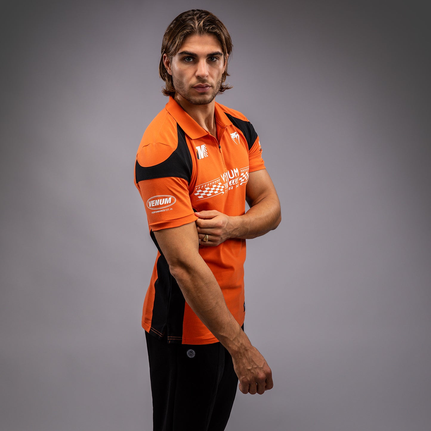 Venum Motorsport Polo in Cotone - Tangerina