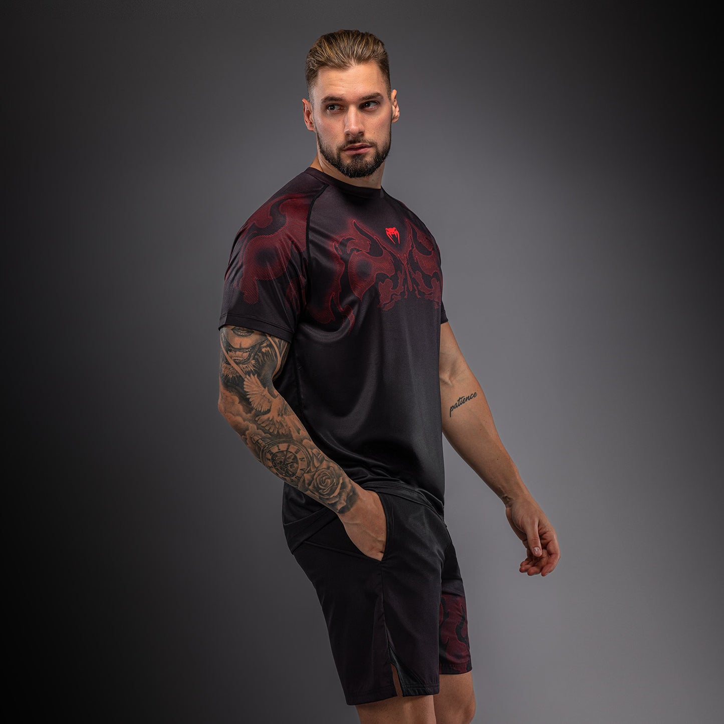 Venum Spectre Maglietta Dry Tech – Nero/Rosso