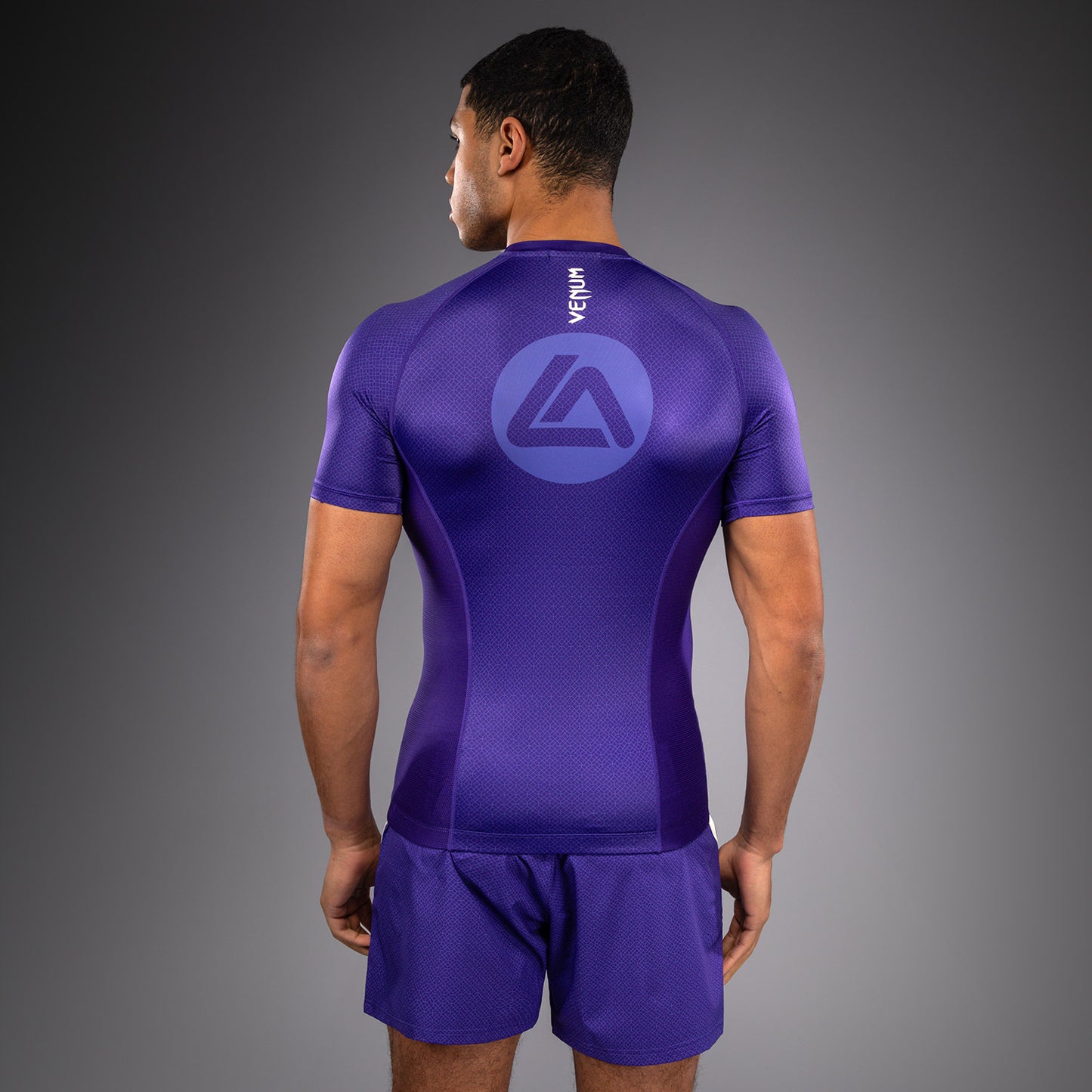Venum x Roger Gracie Academy Rashguard a Maniche Corte - Viola