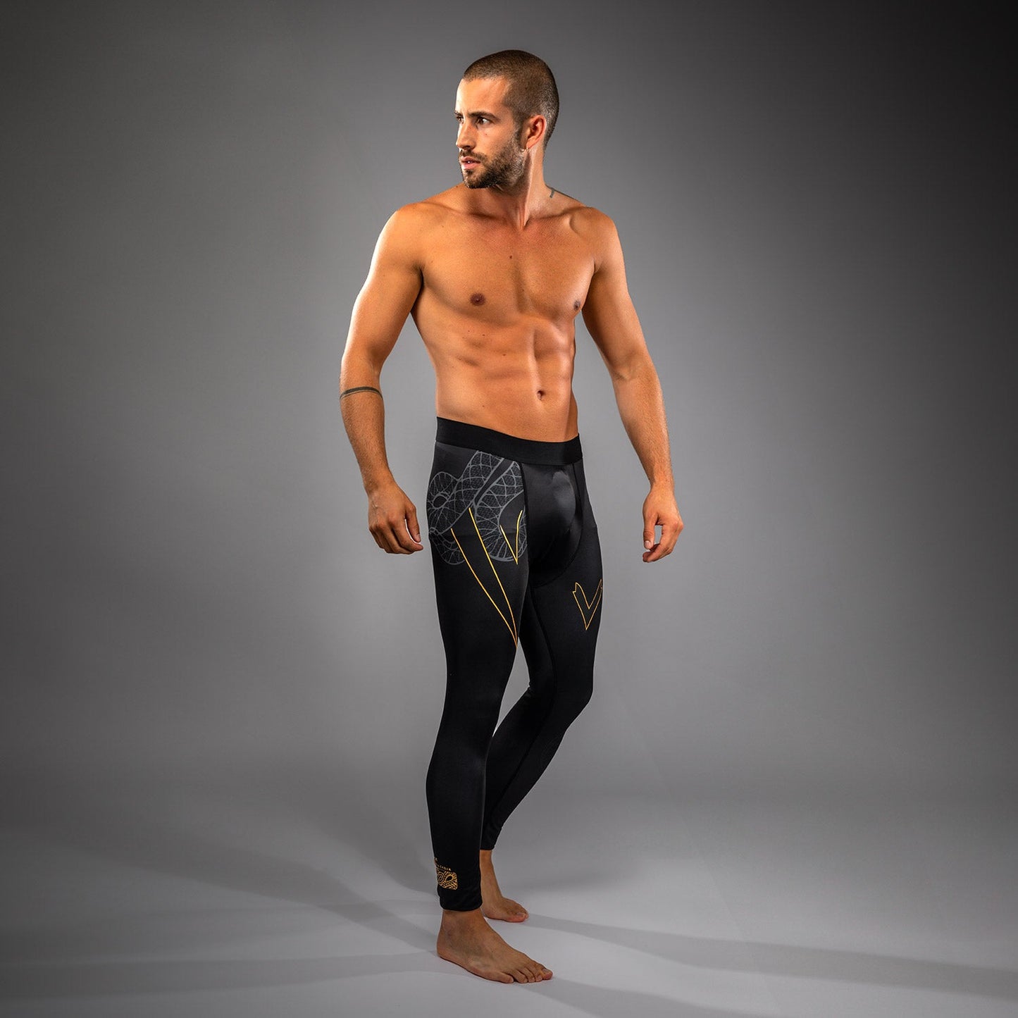 Venum Serpenti Pantaloni aderenti – Nero/Argento/Oro