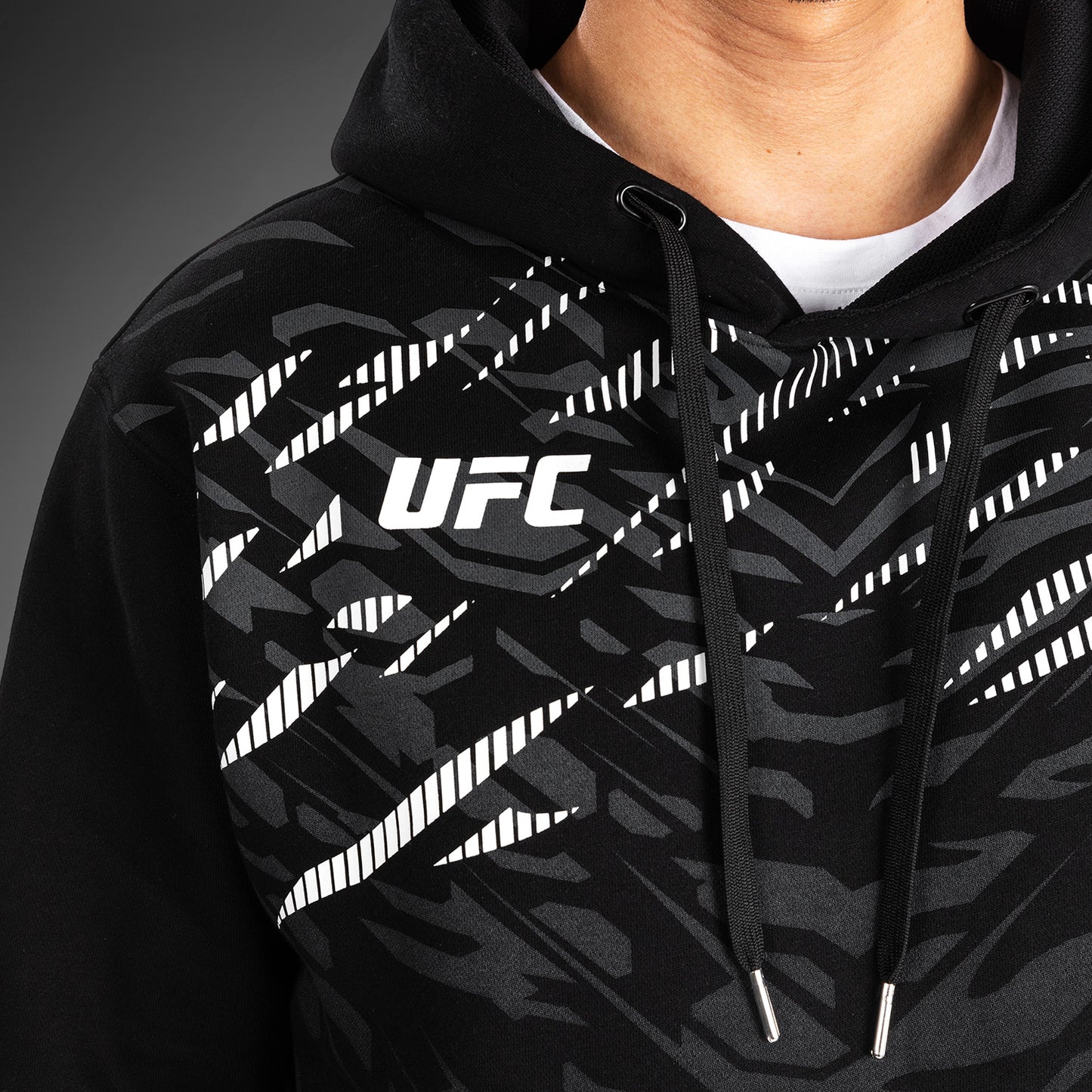 UFC Fusion by Venum Replica Felpa con Cappuccio per Uomo - Nero
