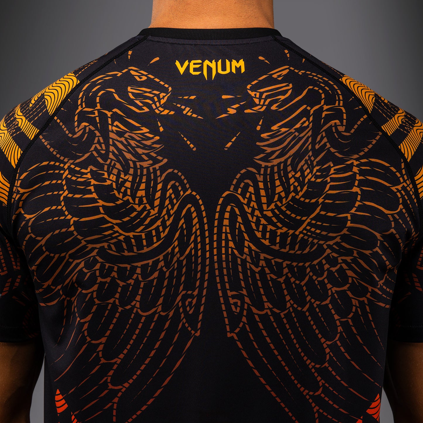 Venum Quetzal Fury Dry-Tech T-Shirt - Nero/Rosso Fury/Arancione