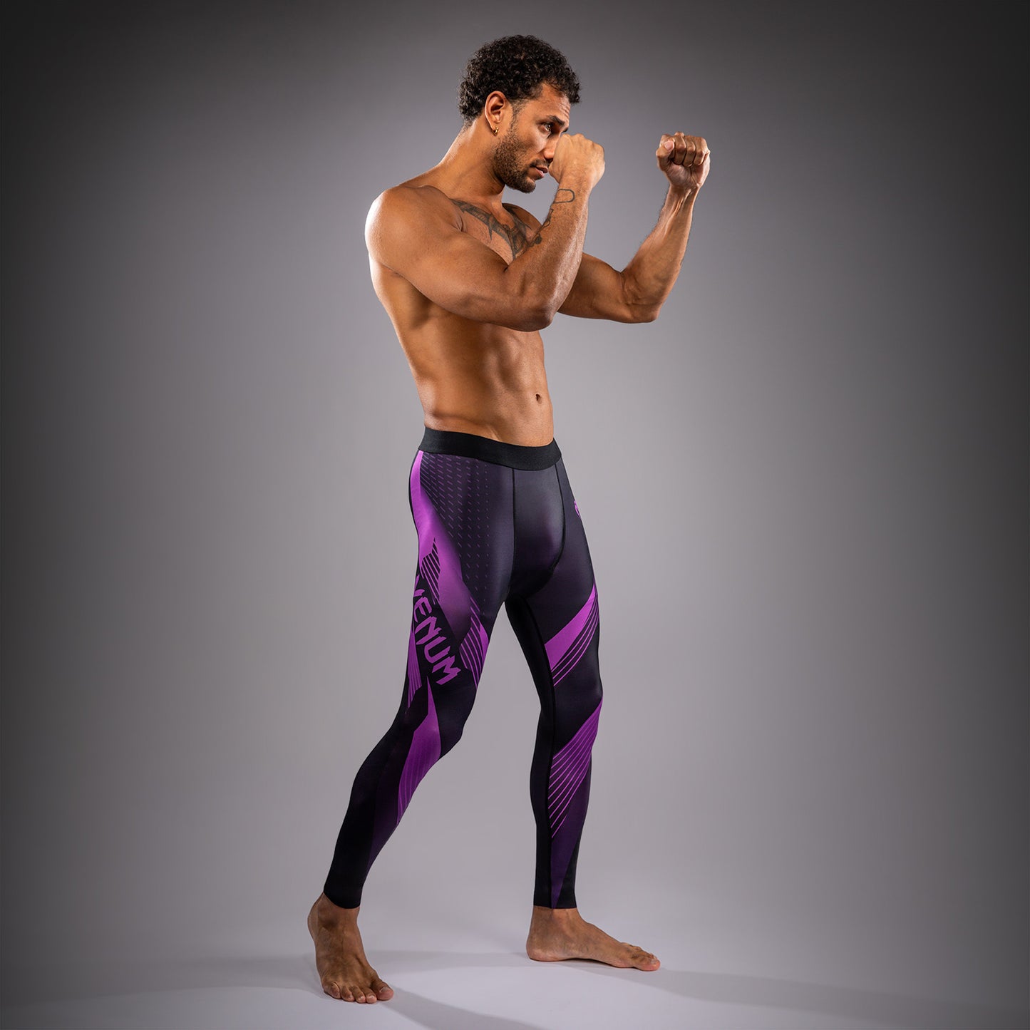 Venum No-Gi 6.0 Spats - Nero/Viola